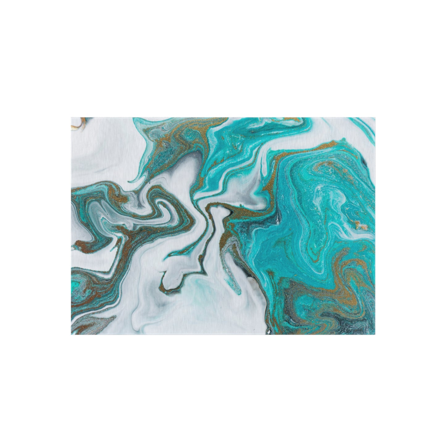 Marble Design Chenille Outdoor Rug with No-Skid Backing Cozy Outdoor Carpet Patio Decor Gazebo Rug Beachy Agate-look Pool Area Rug