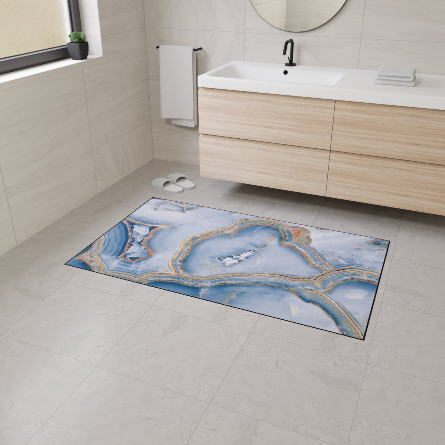 Decorative Heavy Duty Non-Slip Floor Mat Stylish Design Perfect for Entryway Kitchen Décor Garage Rug Coffee Bar Bathroom Floor Door Mat