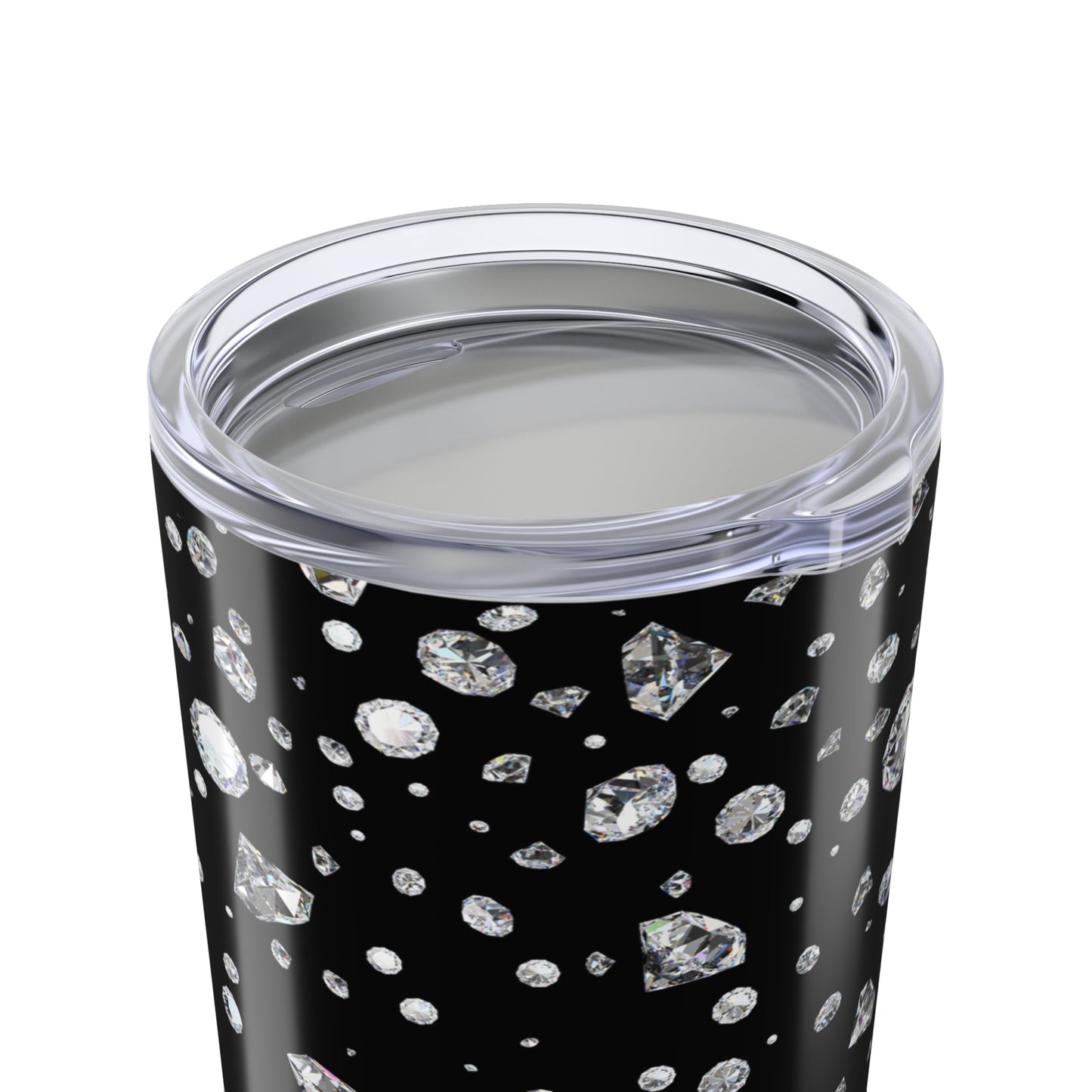 Ruby and Diamond Hearts Tumbler Valentine's Gift for Her Love Friendship Gift Tumbler Gemstone Lover Rhinestone Crystal Design Tumbler