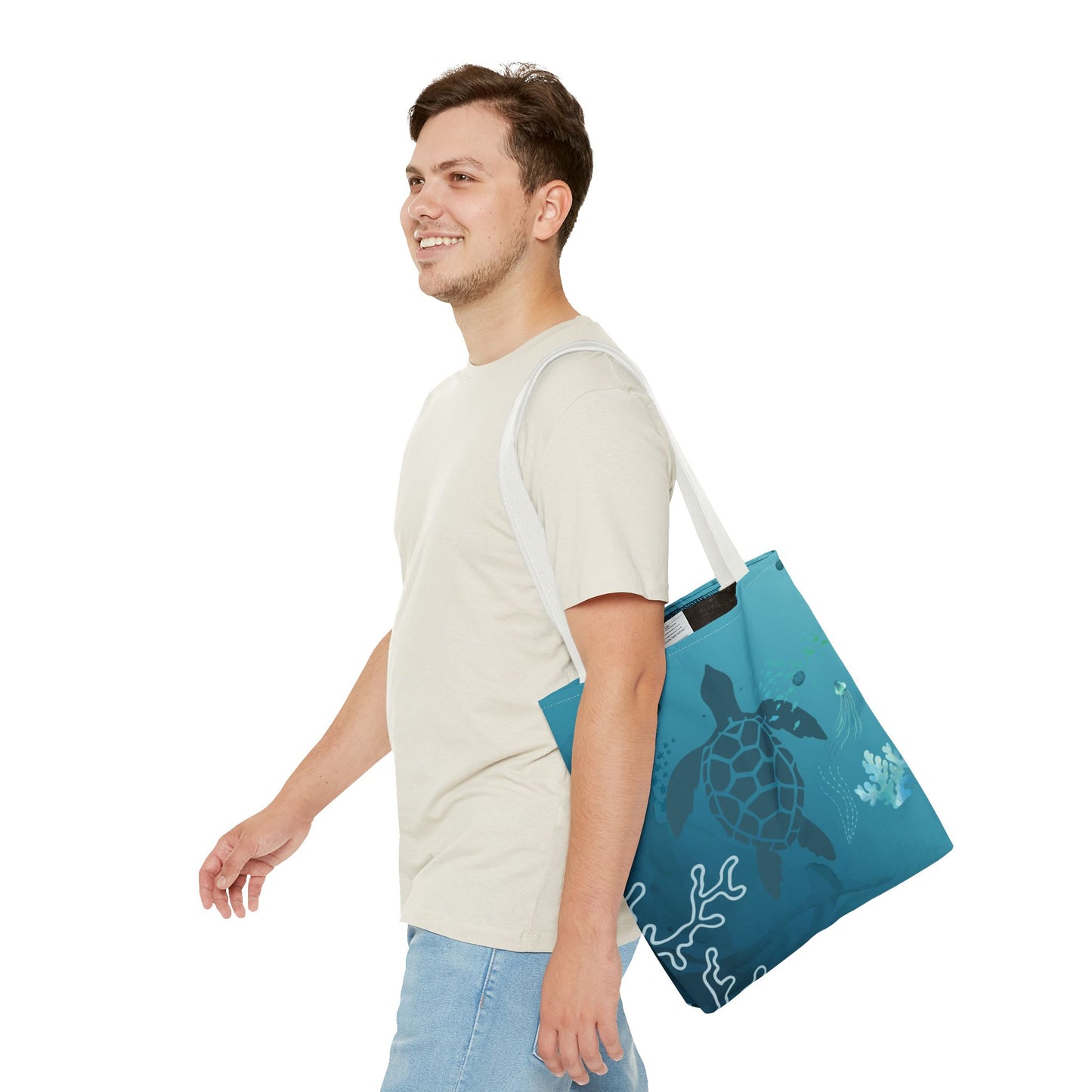 Sea Turtle Tote Bag | Carryall | Grocery Bag | Shopping Bag | Oceanic | Aquatic | Underwater |