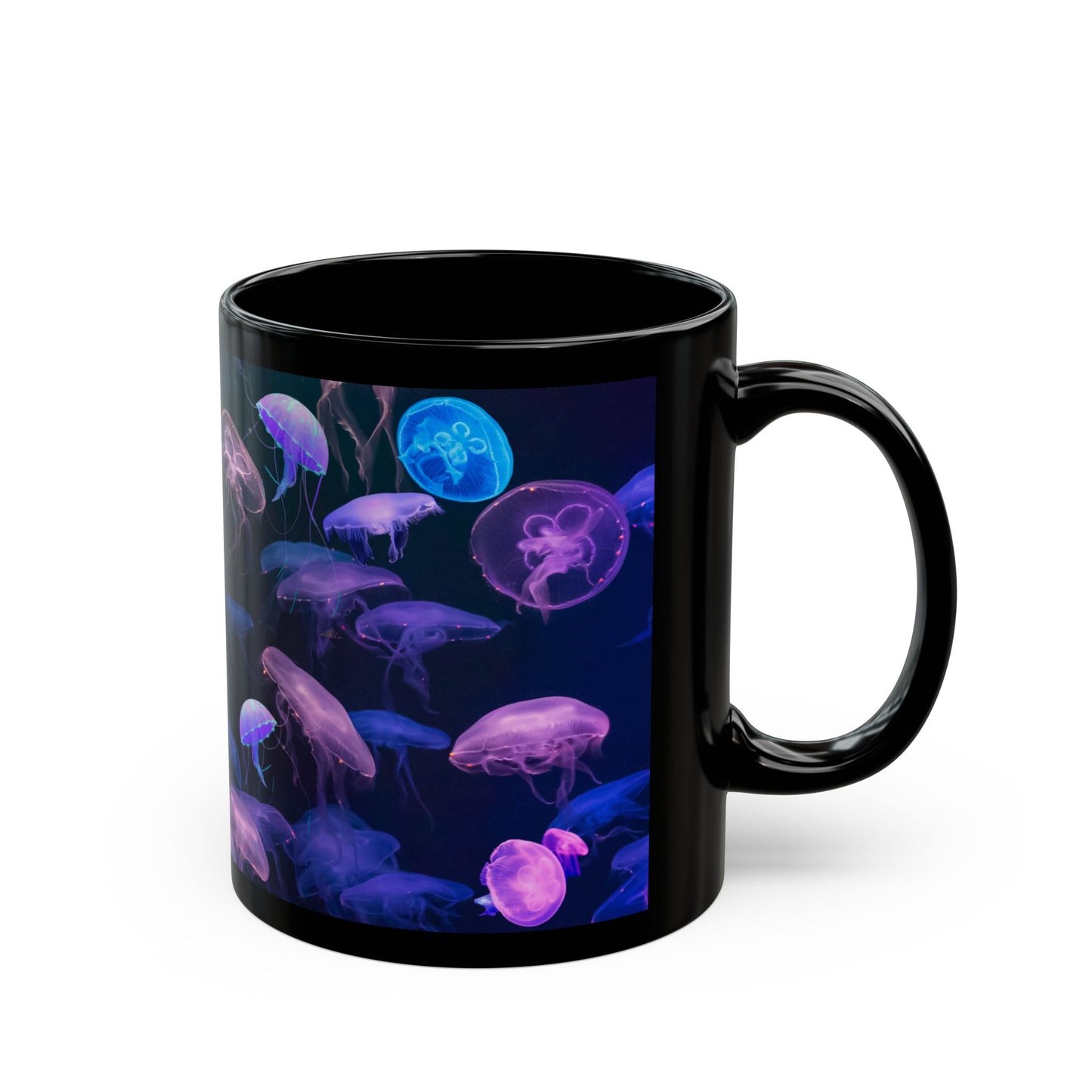 Neon Underwater Jellyfish Sea Lover Gift Mug Aquarium Sea Creature Aquatic Mug Great Scuba Diver Marine Life Gift