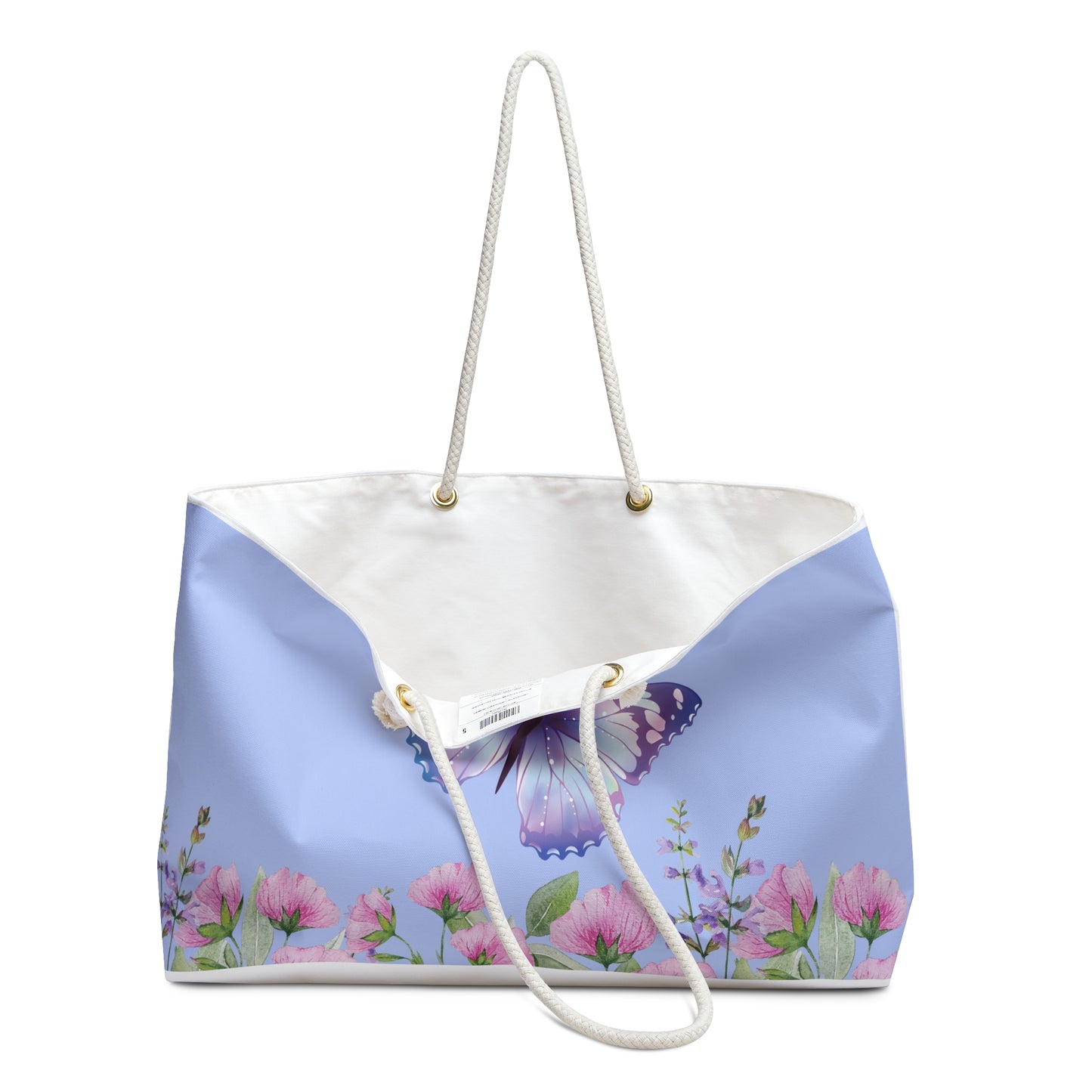 Butterfly Weekender Tote Bag | Beach Bag | Tote Bag | Flowers | Shopping Bag |