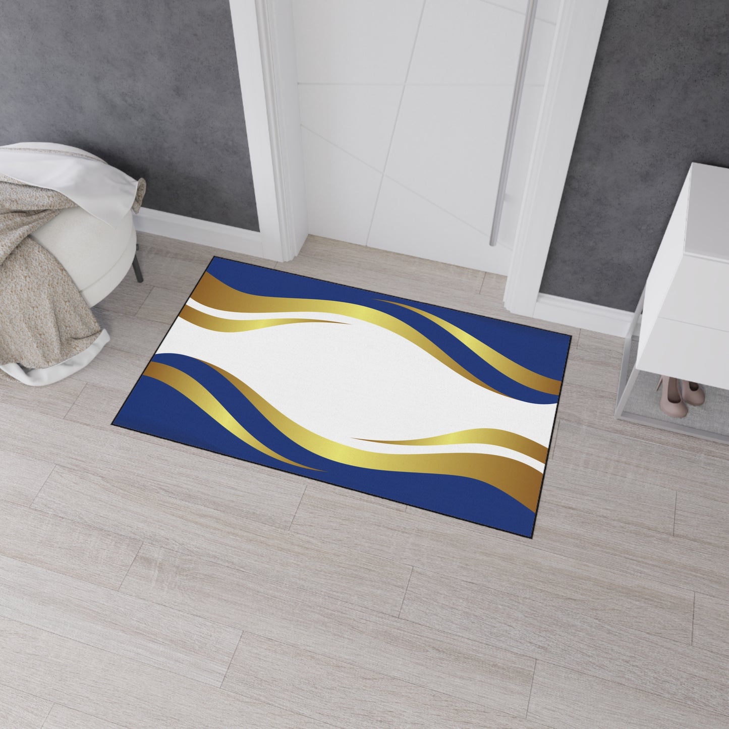 Decorative Heavy Duty Non-Slip Floor Mat Stylish Design Perfect for Entryway Kitchen Décor Garage Rug Coffee Bar Bathroom Floor Door Mat