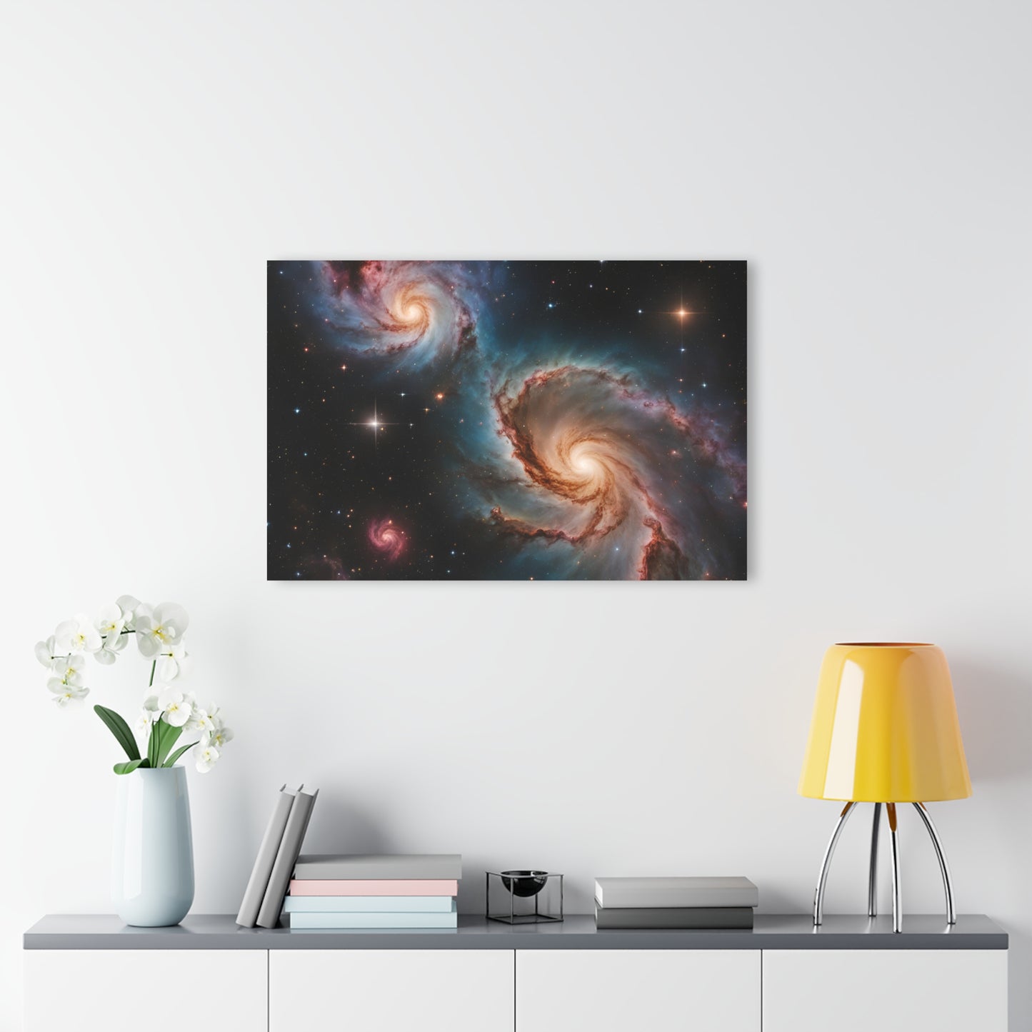 Large Celestial Cosmic Galaxy Acrylic Print with French Cleat Nature Wall Art Sci-Fi Space Traveler Artwork Modern Outerspace Home Decor