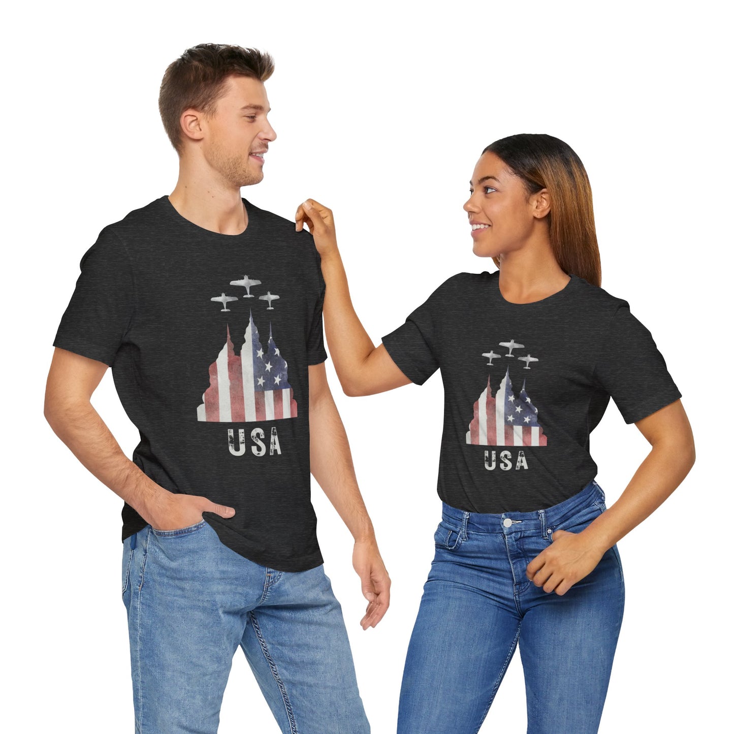 American Flag T-shirt | Americana | Unisex | Memorial Day | 4th of July | Patriotic | USA