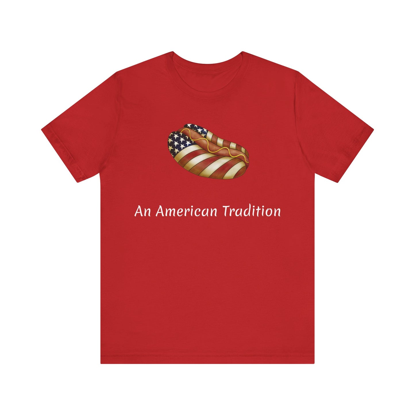 American Flag Hot Dog T-shirt | Unisex | Americana | Patriotic | Foodie | Culinary | Chef