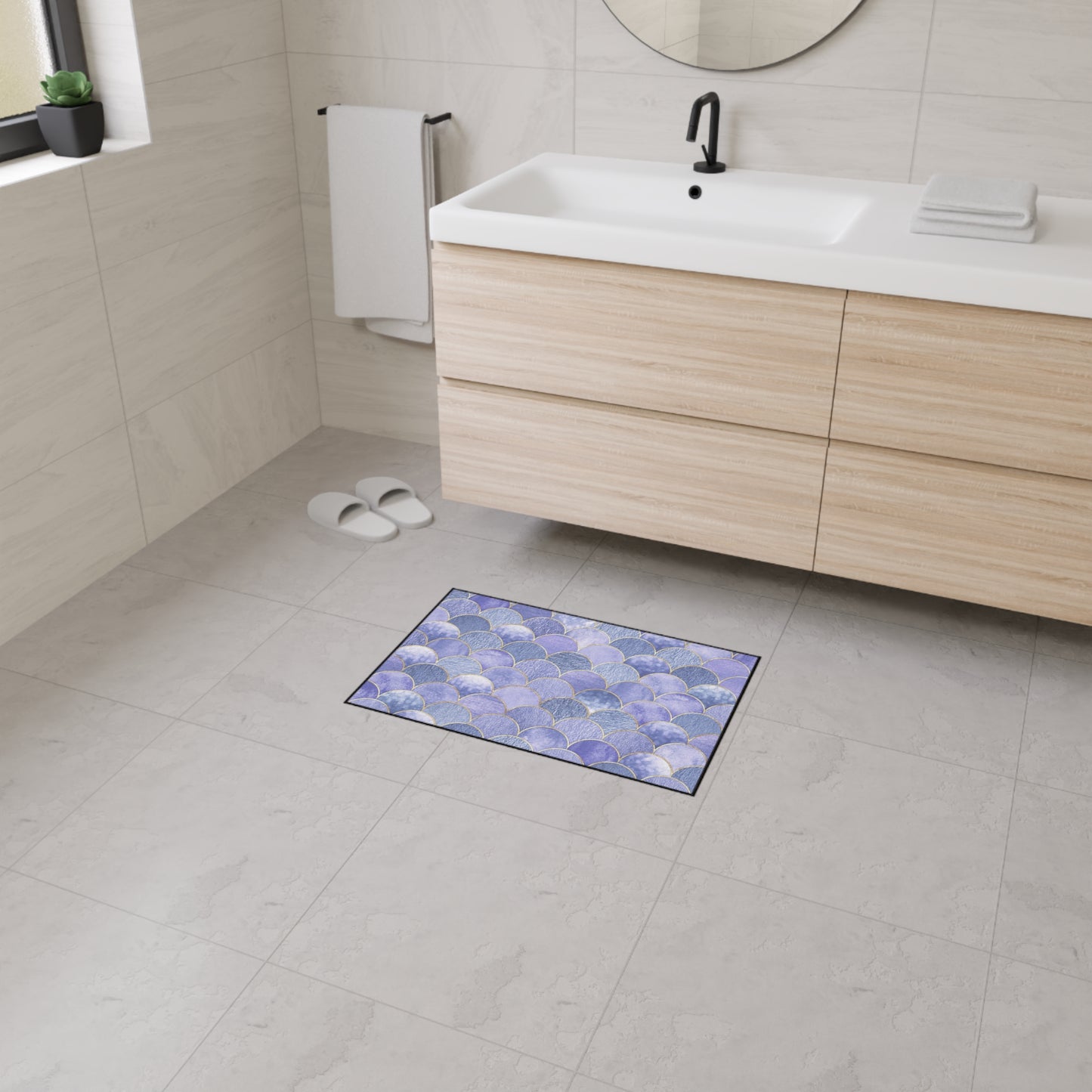 Decorative Heavy Duty Non-Slip Floor Mat Stylish Design Perfect for Entryway Kitchen Décor Garage Rug Tropical Bathroom Floor Door Mat