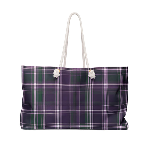 Plaid Weekender Tote Bag Extra Large Grocery Shopping Bag Cottage Core Gift Bag Boho Bag Print Tartan Tote Bag Mom Gift