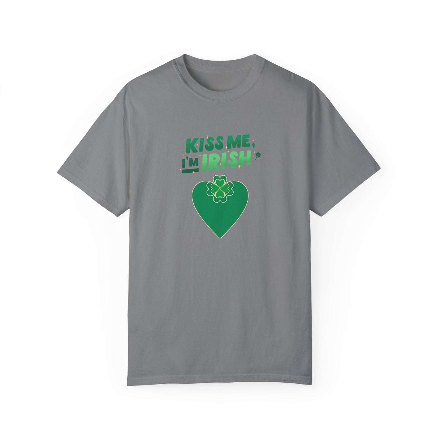St. Patrick's Day T-Shirt Unisex Comfort Colors Relaxed Fit Garment-Dyed Tee 4 Leaf Clover Shirt Irish Themed Gift
