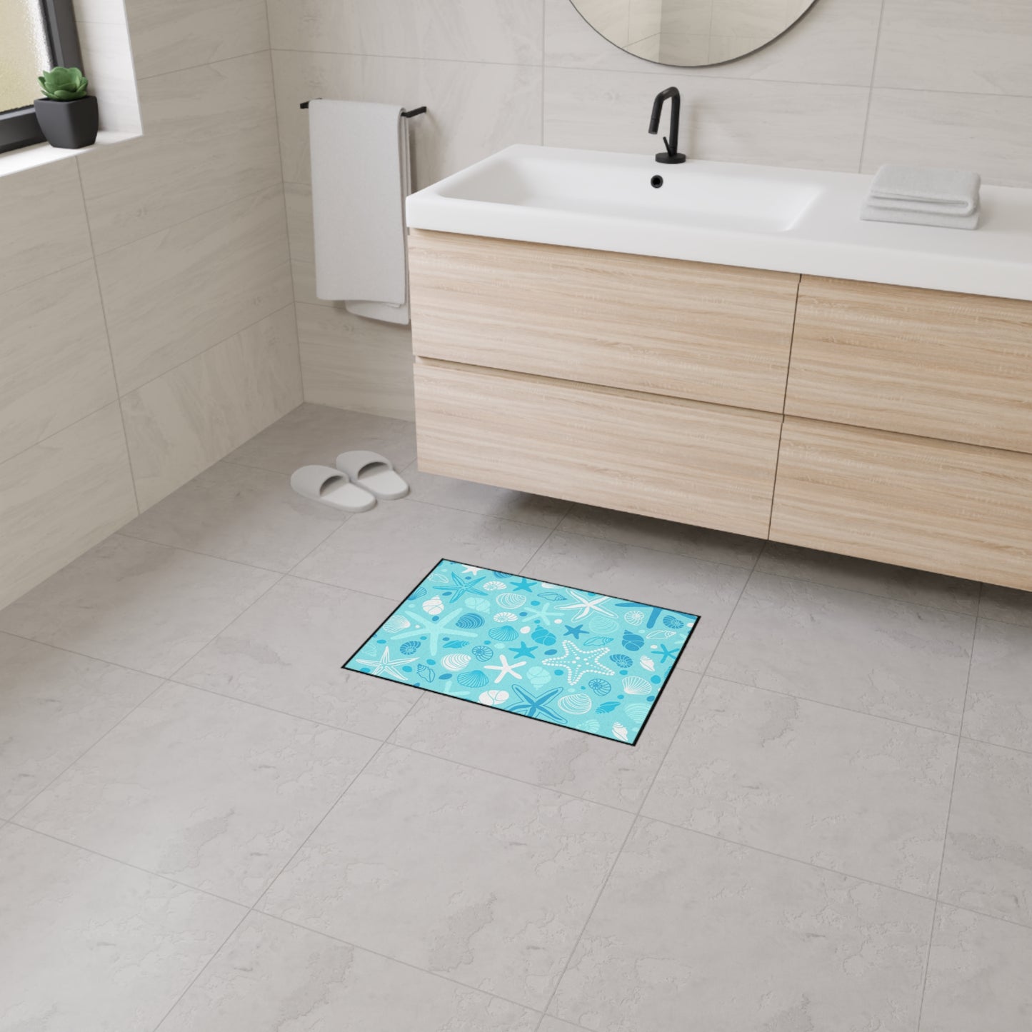 Decorative Heavy Duty Non-Slip Floor Mat Stylish Design Perfect for Entryway Kitchen Décor Garage Rug Coffee Bar Bathroom Floor Door Mat