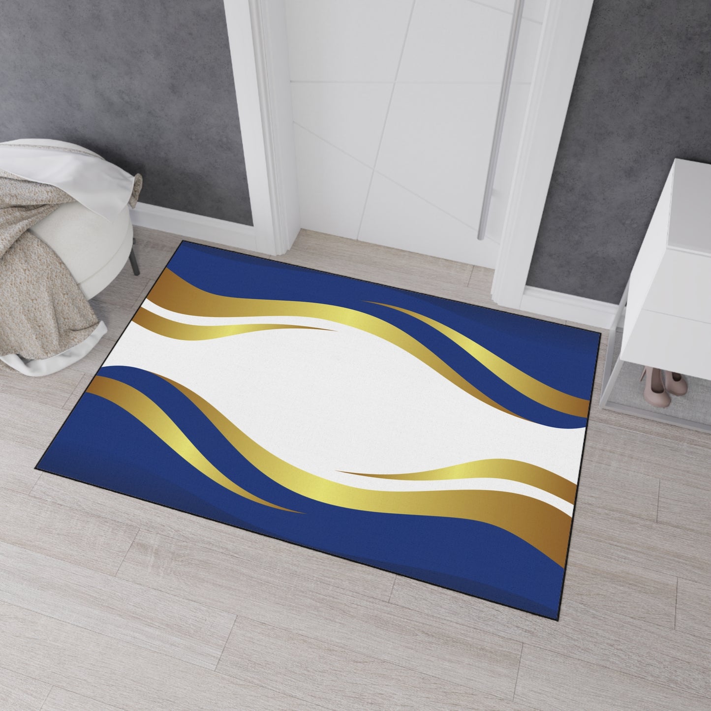 Decorative Heavy Duty Non-Slip Floor Mat Stylish Design Perfect for Entryway Kitchen Décor Garage Rug Coffee Bar Bathroom Floor Door Mat