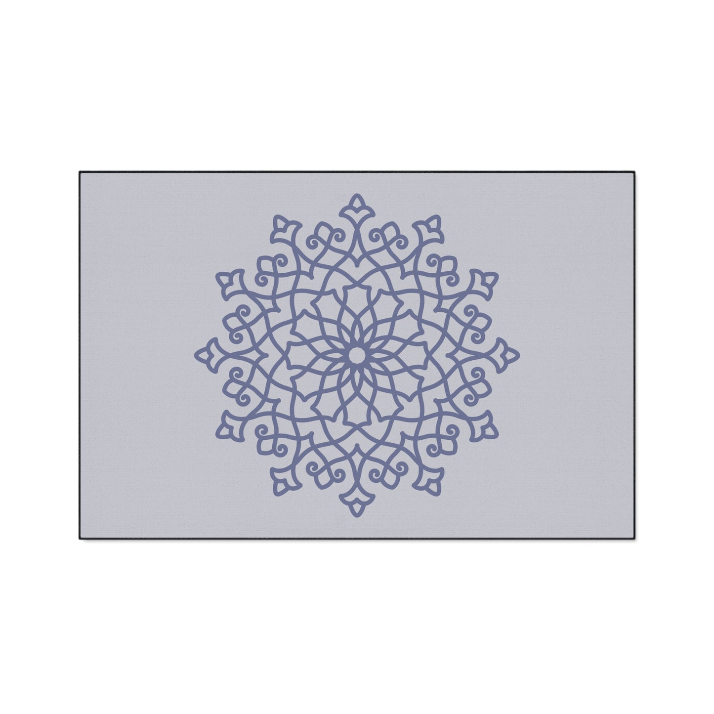 Decorative Heavy Duty Non-Slip Floor Mat Stylish Design Perfect for Entryway Kitchen Décor Grey Geometric Floral Design Rug Bathroom Mat