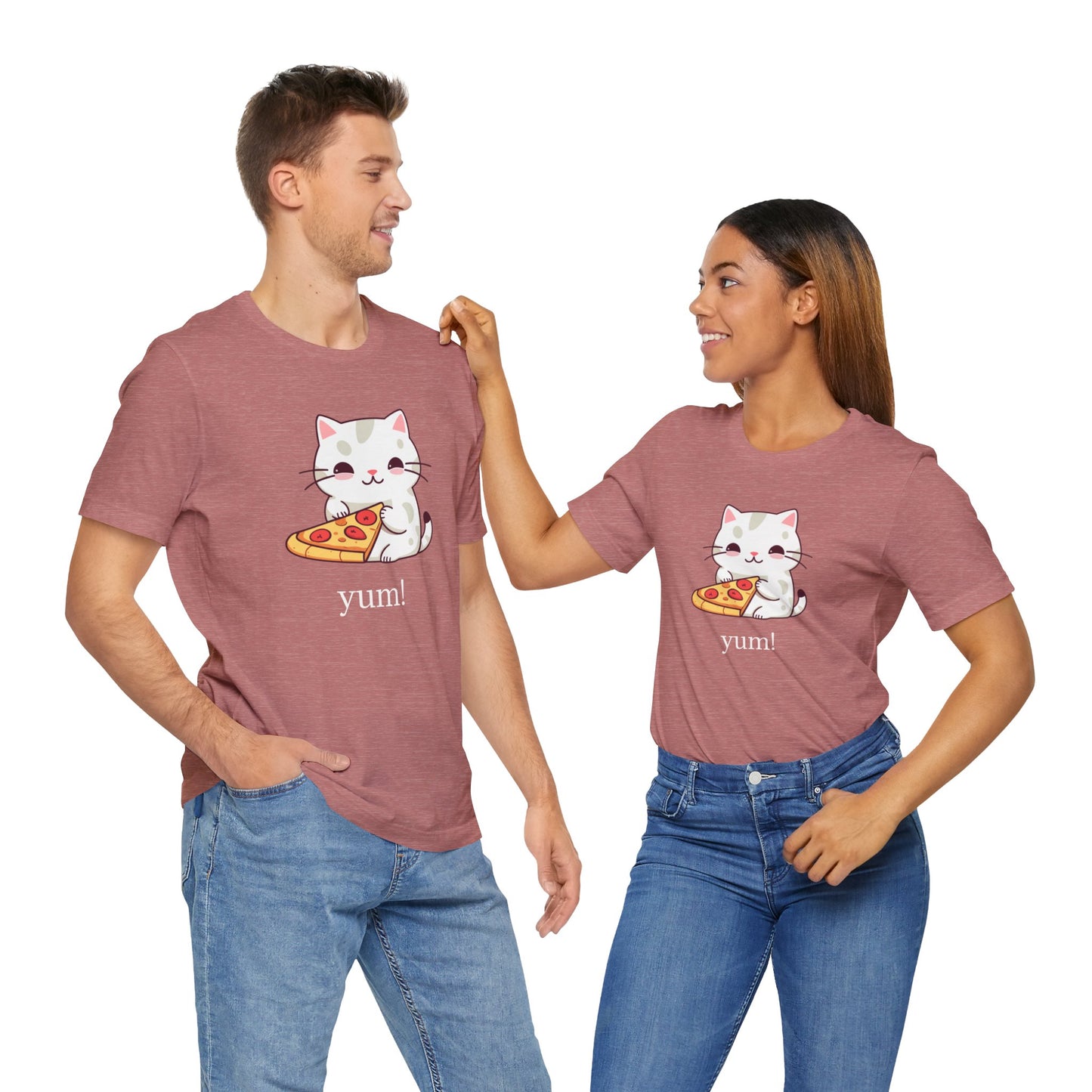 Cat eating pizza T-Shirt | Culinary | Foodie | Home Cook | Unisex | Funny | Animated