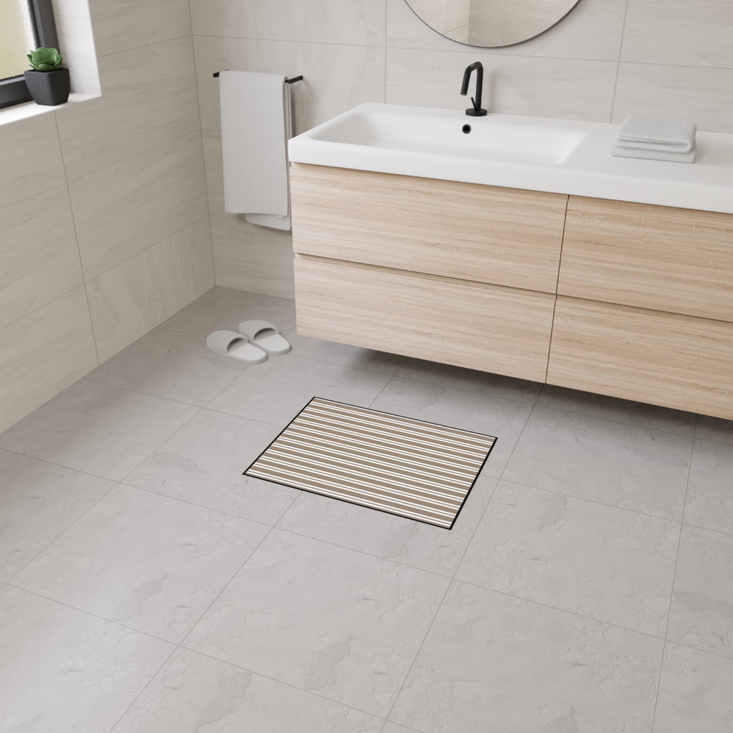 Decorative Heavy Duty Non-Slip Floor Mat Stylish Design Perfect for Entryway Kitchen Décor Garage Rug Coffee Bar Bathroom Floor Door Mat