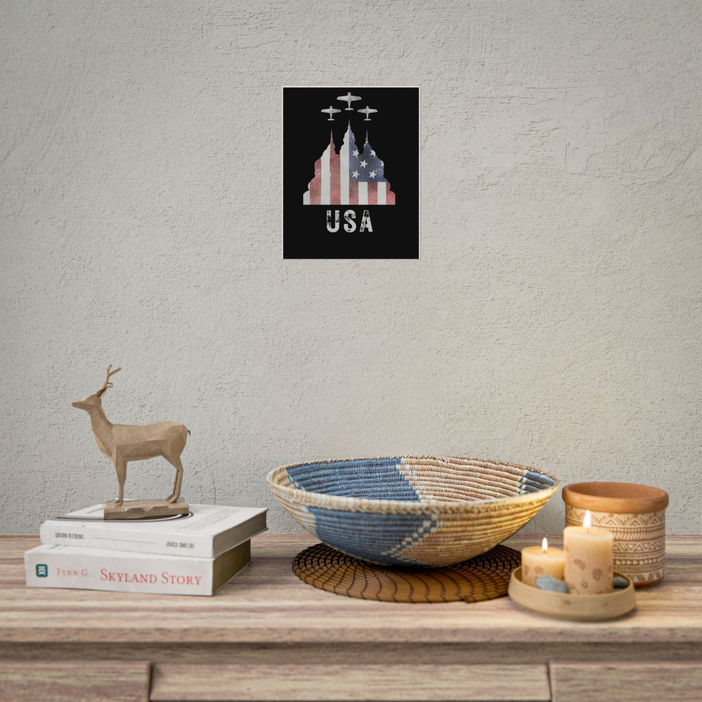 USA Rolled Poster | Americana | United States of America | Patriotic | Flag | Multiple finishes and sizes |