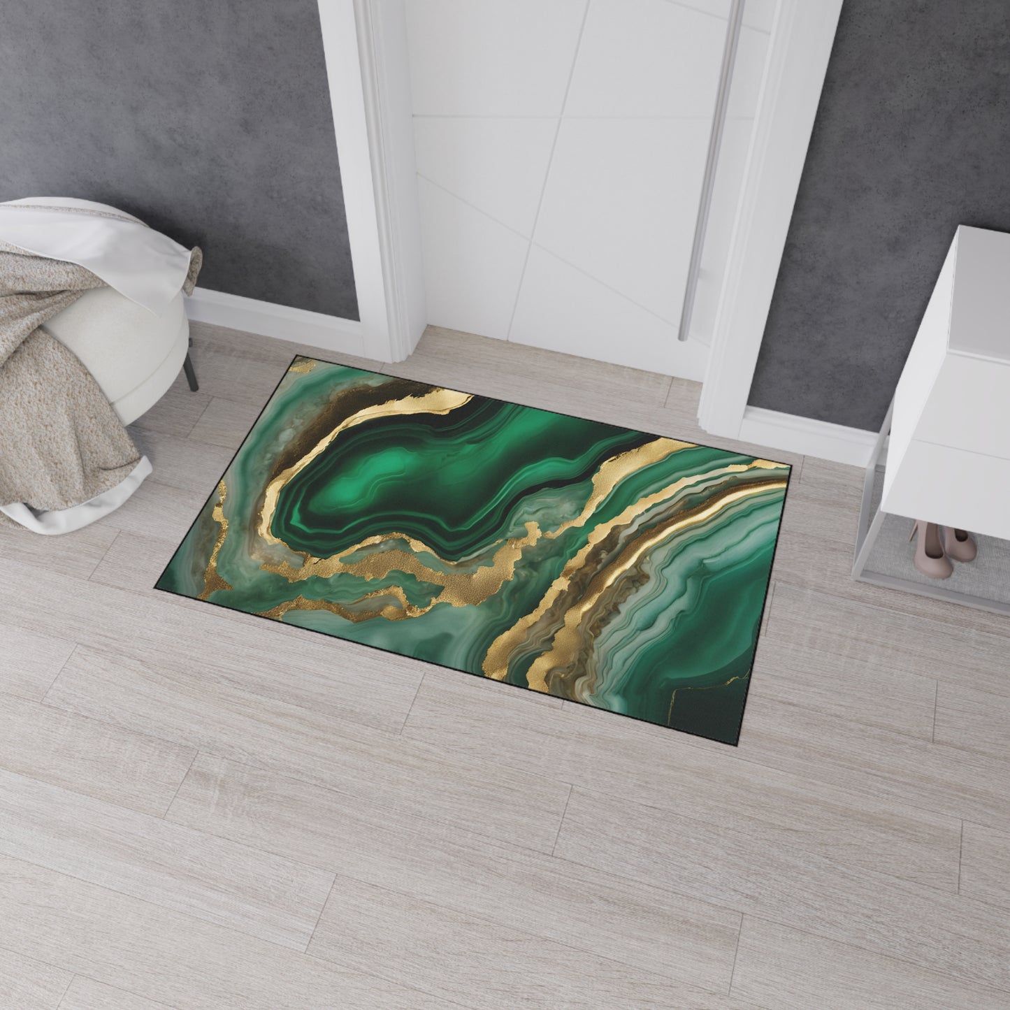 Decorative Heavy Duty Non-Slip Floor Mat Stylish Design Perfect for Entryway Kitchen Décor Garage Rug Coffee Bar Bathroom Floor Door Mat