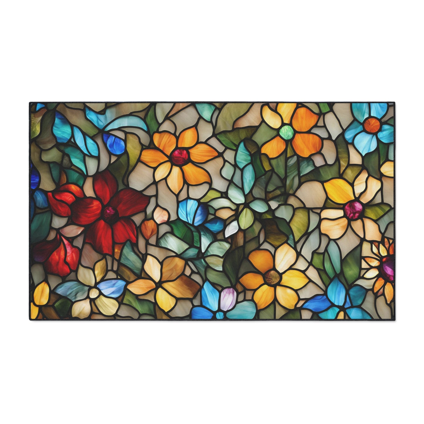 Decorative Heavy Duty Non-Slip Floor Mat Stylish Design Perfect for Entryway Kitchen Décor Garage Rug Coffee Bar Bathroom Floor Door Mat