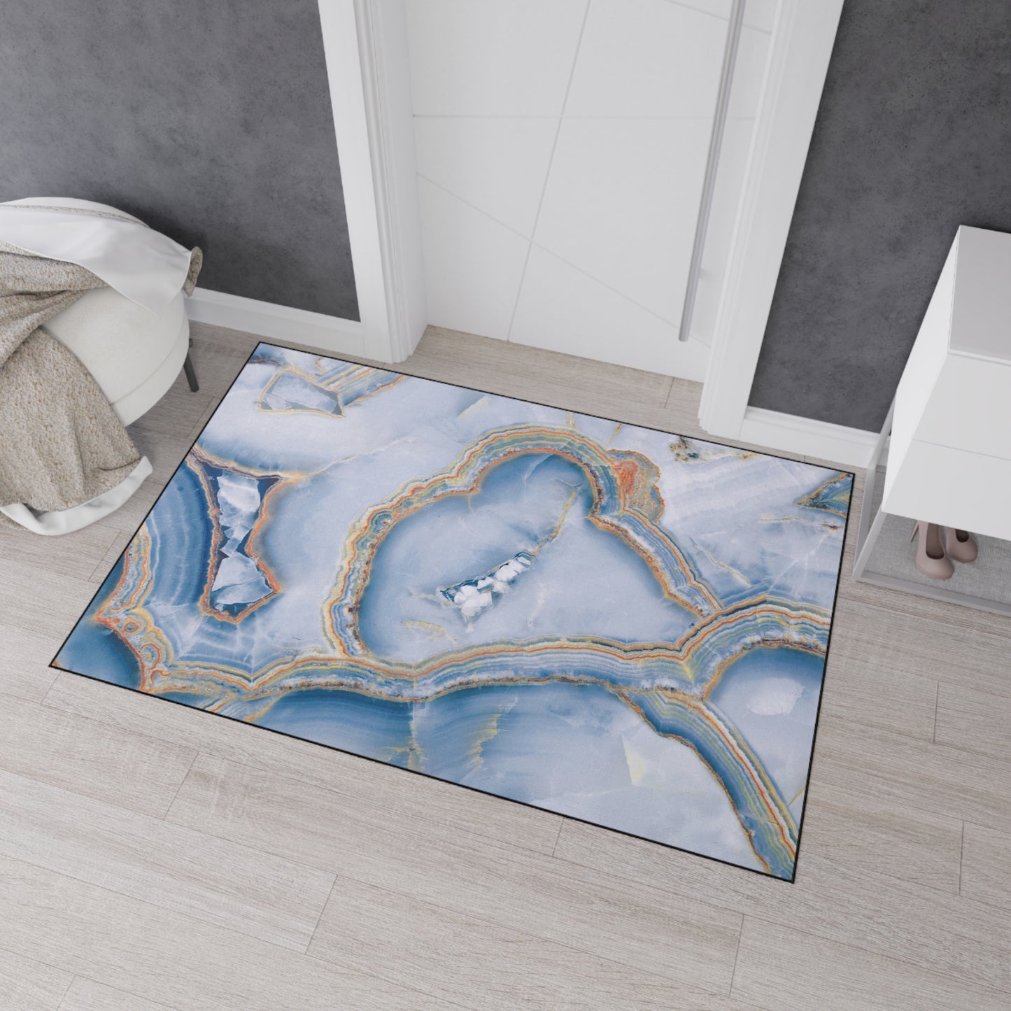 Decorative Heavy Duty Non-Slip Floor Mat Stylish Design Perfect for Entryway Kitchen Décor Garage Rug Coffee Bar Bathroom Floor Door Mat