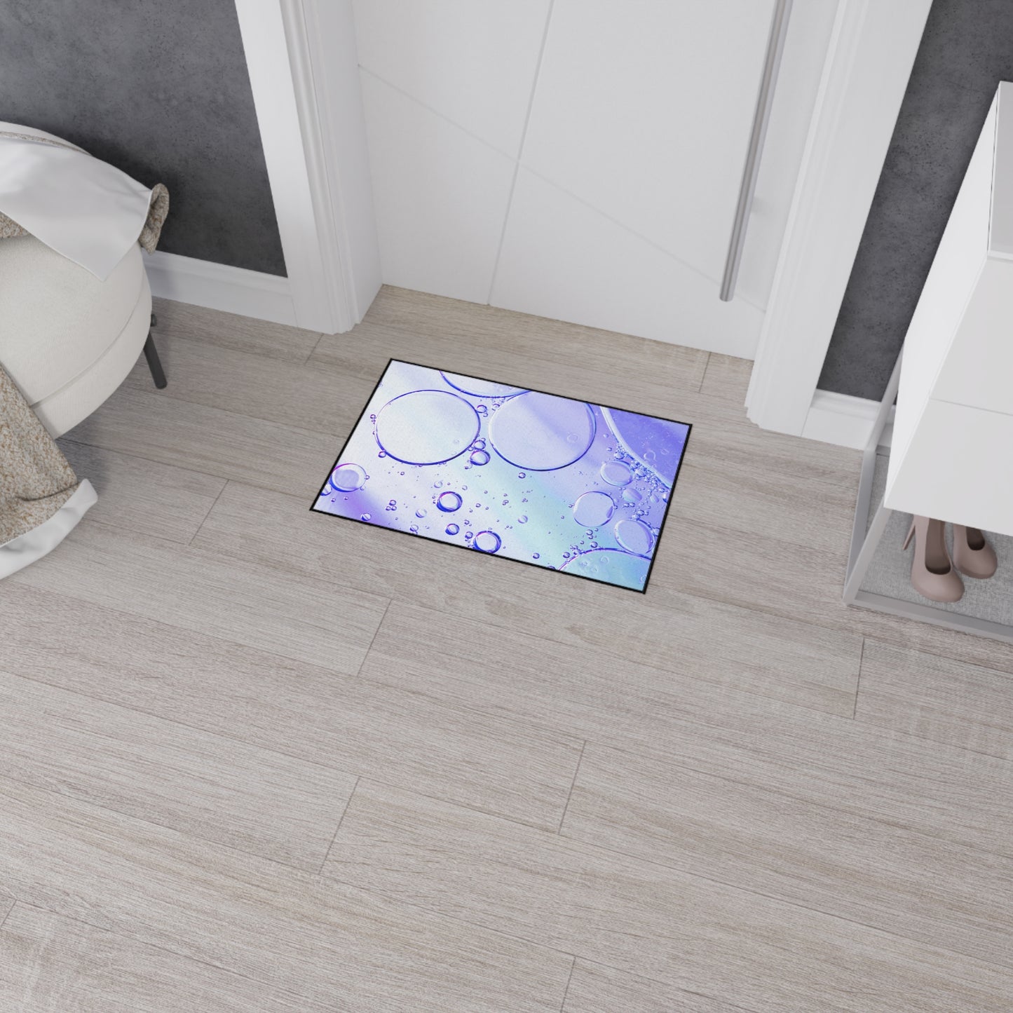 Decorative Heavy Duty Non-Slip Floor Mat Stylish Design Perfect for Entryway Kitchen Décor Garage Rug Coffee Bar Bathroom Floor Door Mat