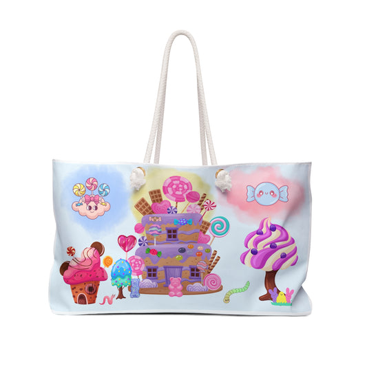 Candy Weekender Tote Bag | Beach Bag | Candy House | Shopping Bag |