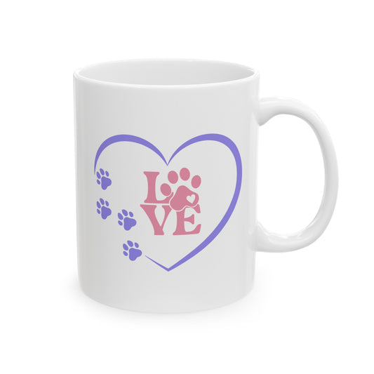 Dog or Cat Lover Ceramic Mug | Pet Parent | Animal Lover Gift |