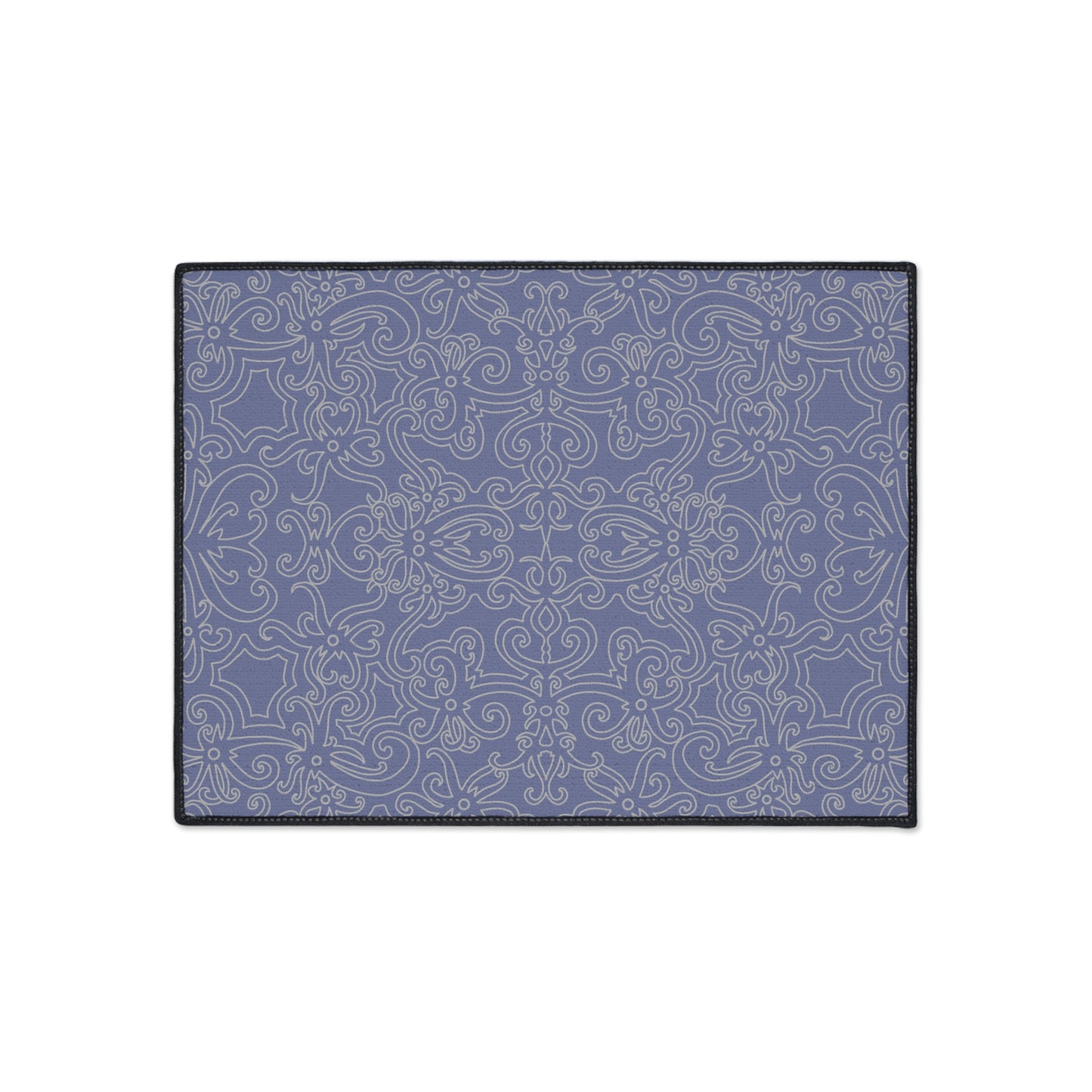 Decorative Heavy Duty Non-Slip Floor Mat Stylish Design Perfect for Entryway Kitchen Décor Grey Floral Design Rug Bathroom Mat