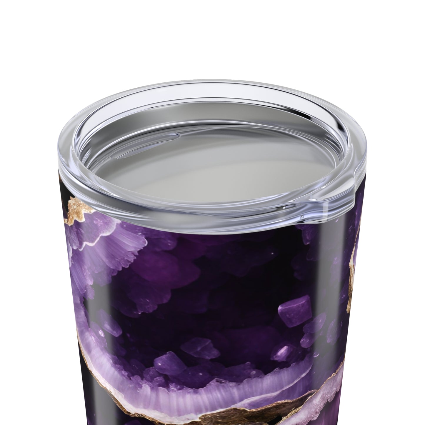 Purple Amethyst Crystal Geode Design 20 oz Tumbler Nature Lover Gift Geology Rock Lover Insulated Stainless Hot or Cold Tumbler