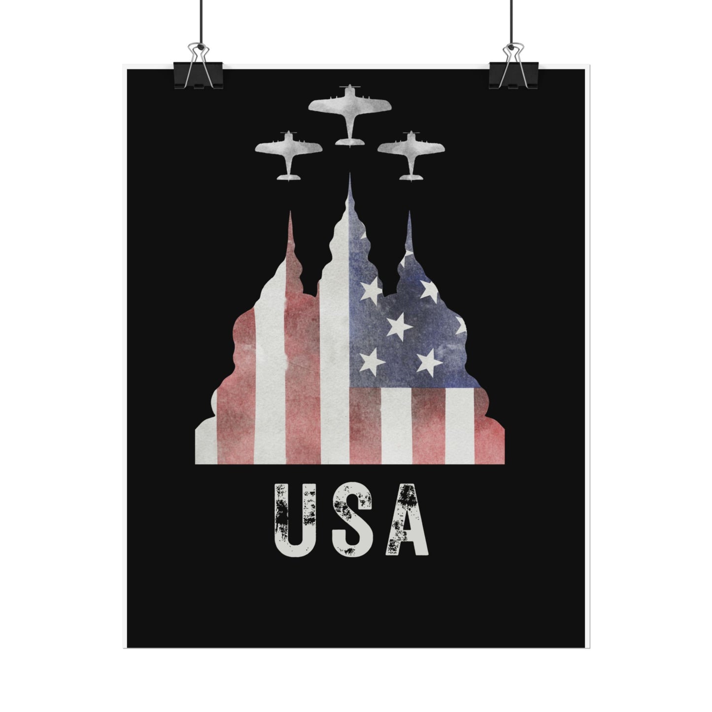 USA Rolled Poster | Americana | United States of America | Patriotic | Flag | Multiple finishes and sizes |