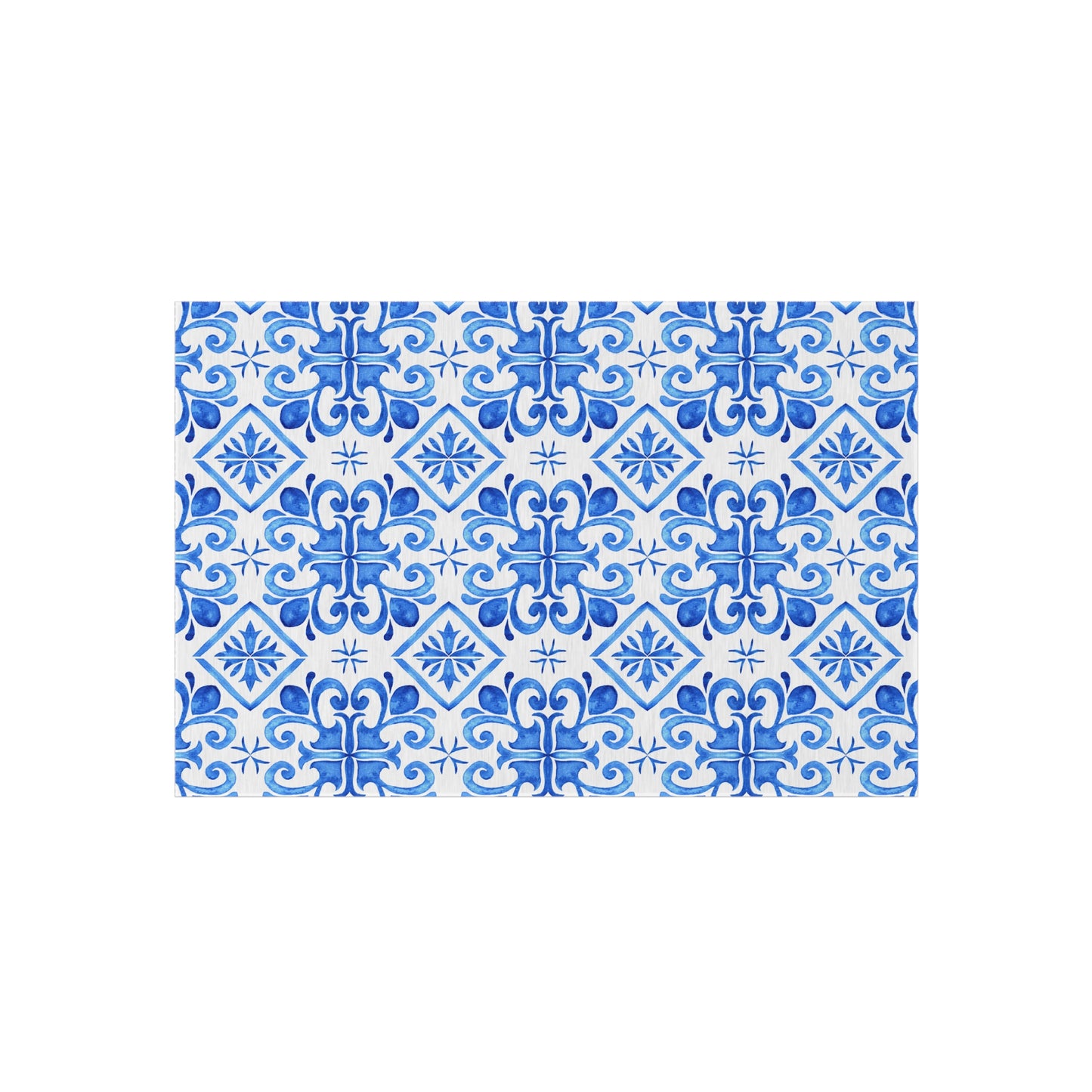 Chenille Print Pattern Outdoor Rug with No-Skid Backing Cozy Outdoor Carpet Patio Decor Gazebo Rug Pool Area Decor Outdoor Kitchen Carpet