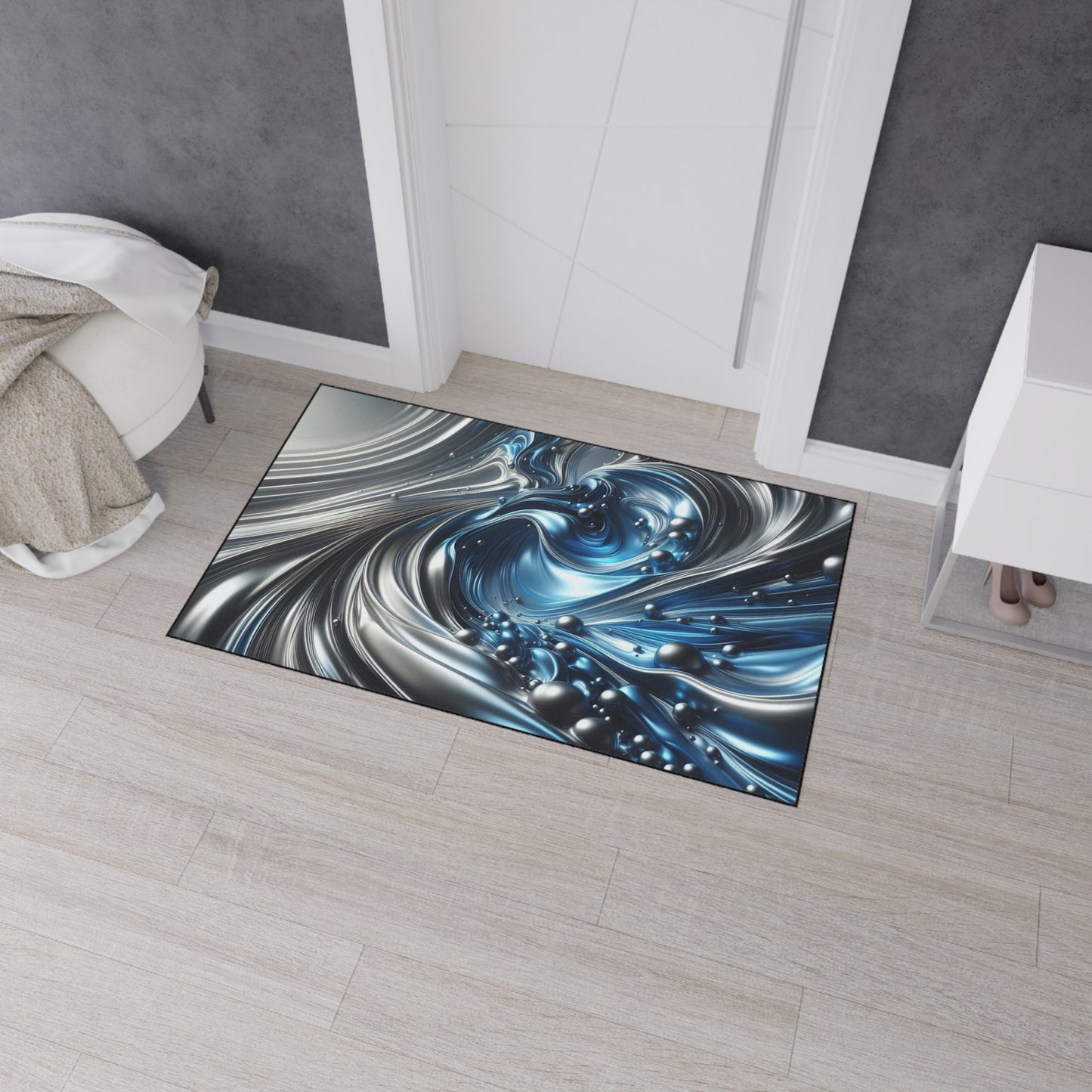 Decorative Heavy Duty Non-Slip Floor Mat Stylish Design Perfect for Entryway Kitchen Décor Garage Rug Coffee Bar Bathroom Floor Door Mat