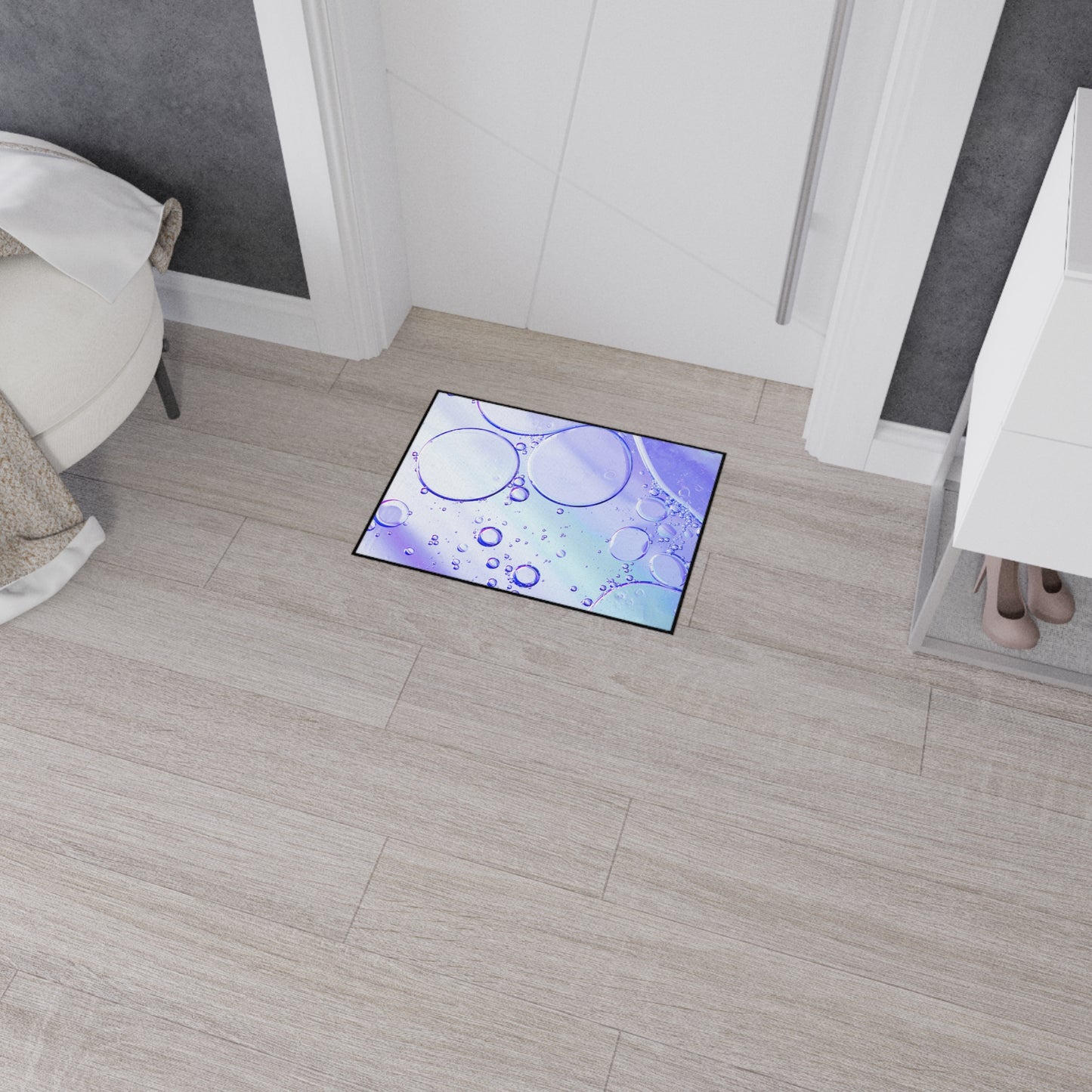 Decorative Heavy Duty Non-Slip Floor Mat Stylish Design Perfect for Entryway Kitchen Décor Garage Rug Coffee Bar Bathroom Floor Door Mat