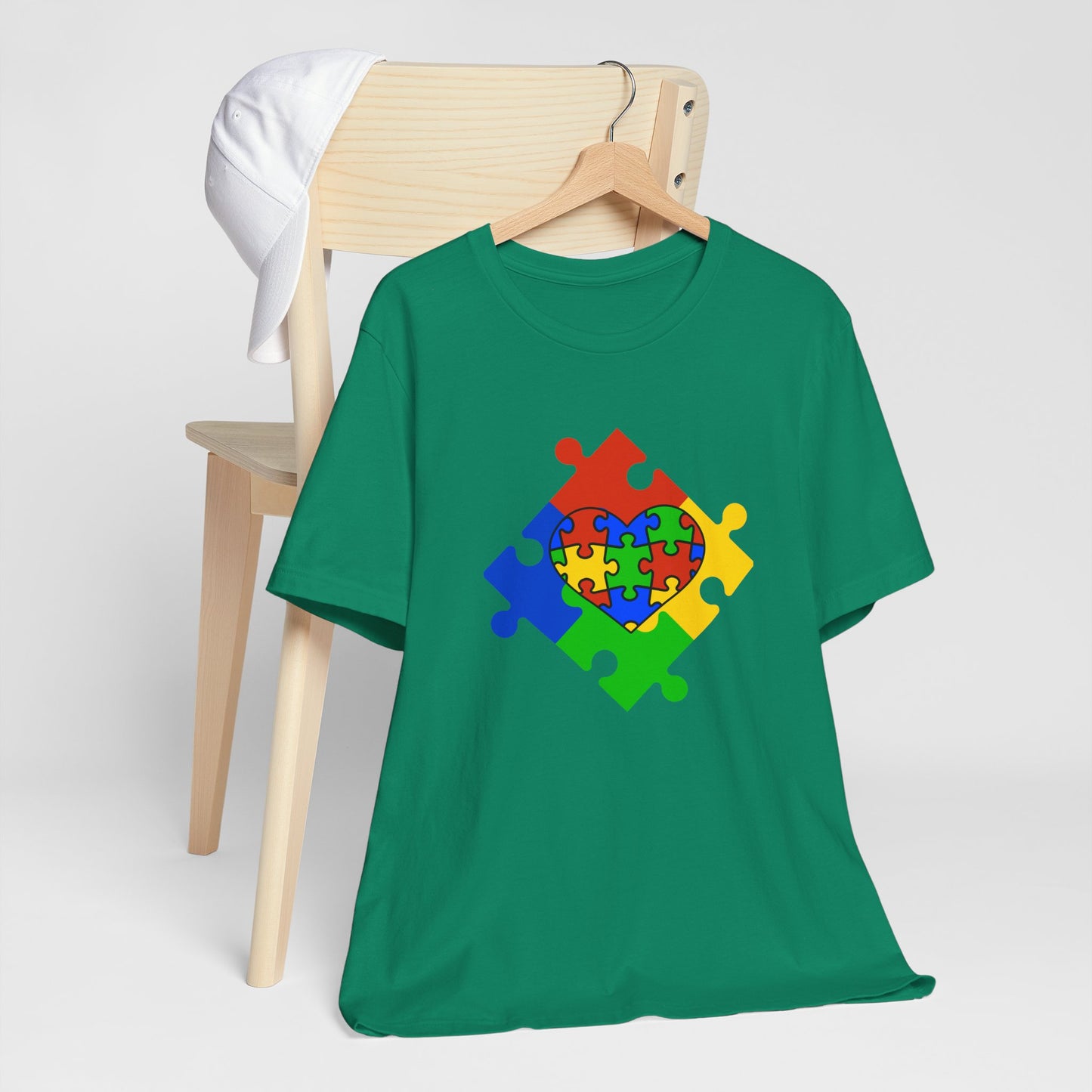 Autism Spectrum Awareness and Love T-Shirt Gift for Teacher Christmas Present Unique Special Needs Gift Unisex Jersey Short Sleeve Tee