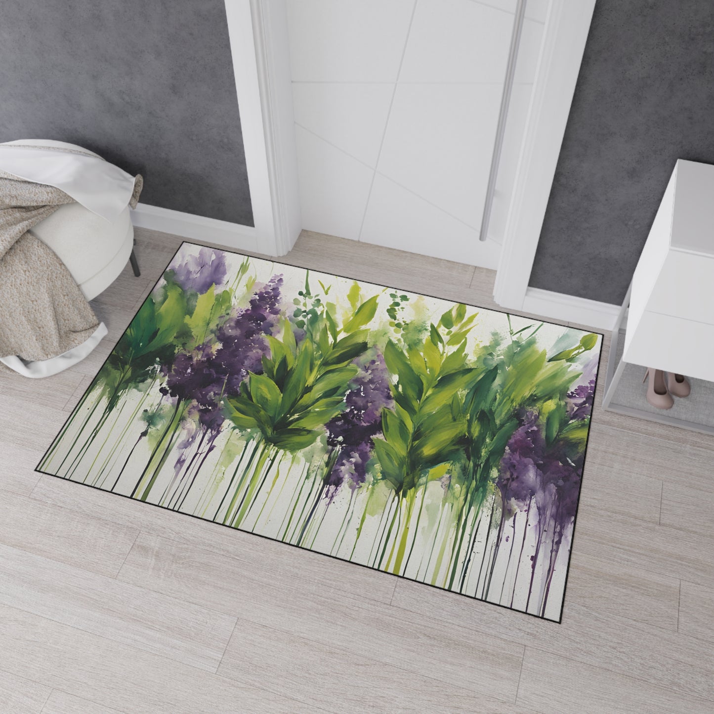 Decorative Heavy Duty Non-Slip Floor Mat Stylish Design Perfect for Entryway Kitchen Décor Garage Rug Coffee Bar Bathroom Floor Door Mat