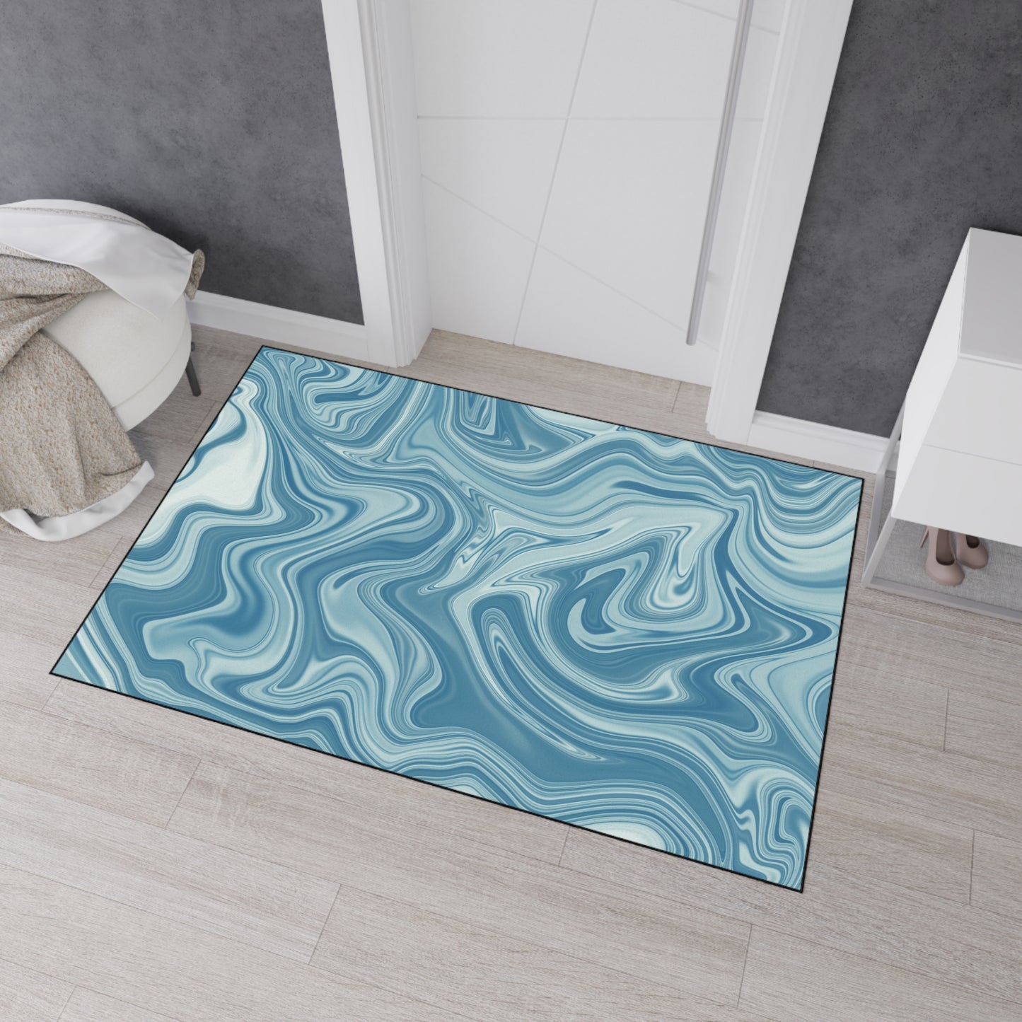 Decorative Heavy Duty Non-Slip Floor Mat Stylish Design Perfect for Entryway Kitchen Décor Garage Rug Coffee Bar Bathroom Floor Door Mat