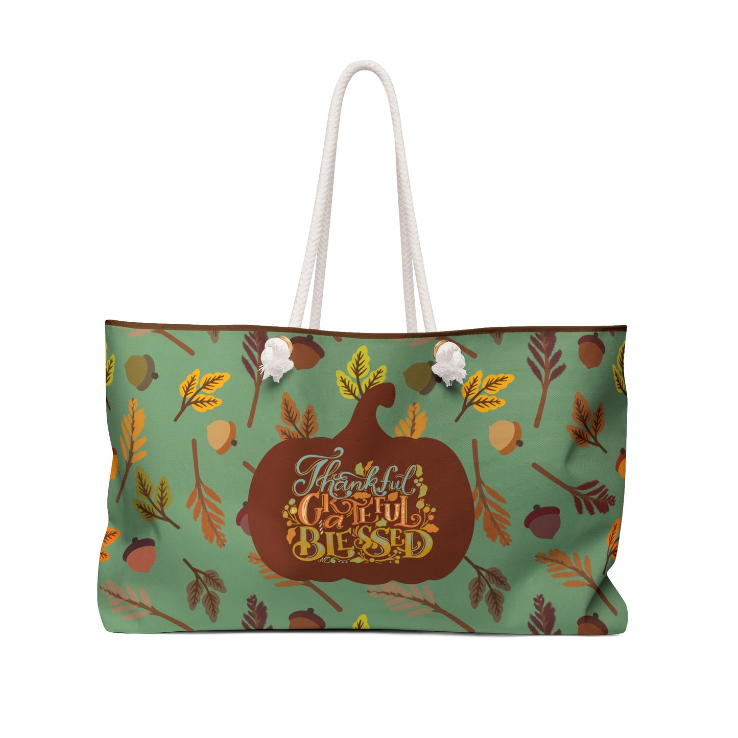 Large Pumpkin Weekender Tote Bag | Beach Bag | Tote Bag | Shopping Bag | Fall | Halloween | Harvest | Autumn |