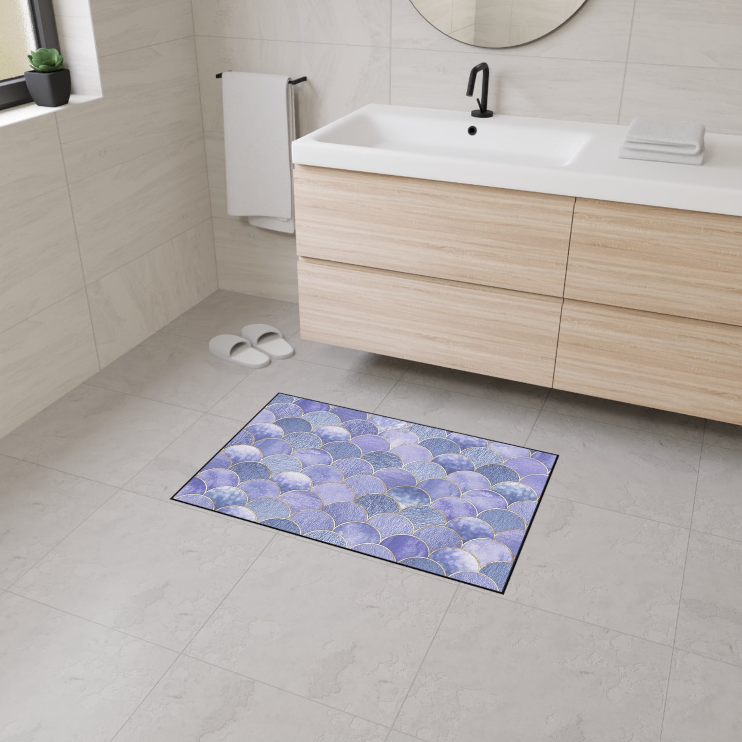 Decorative Heavy Duty Non-Slip Floor Mat Stylish Design Perfect for Entryway Kitchen Décor Garage Rug Tropical Bathroom Floor Door Mat