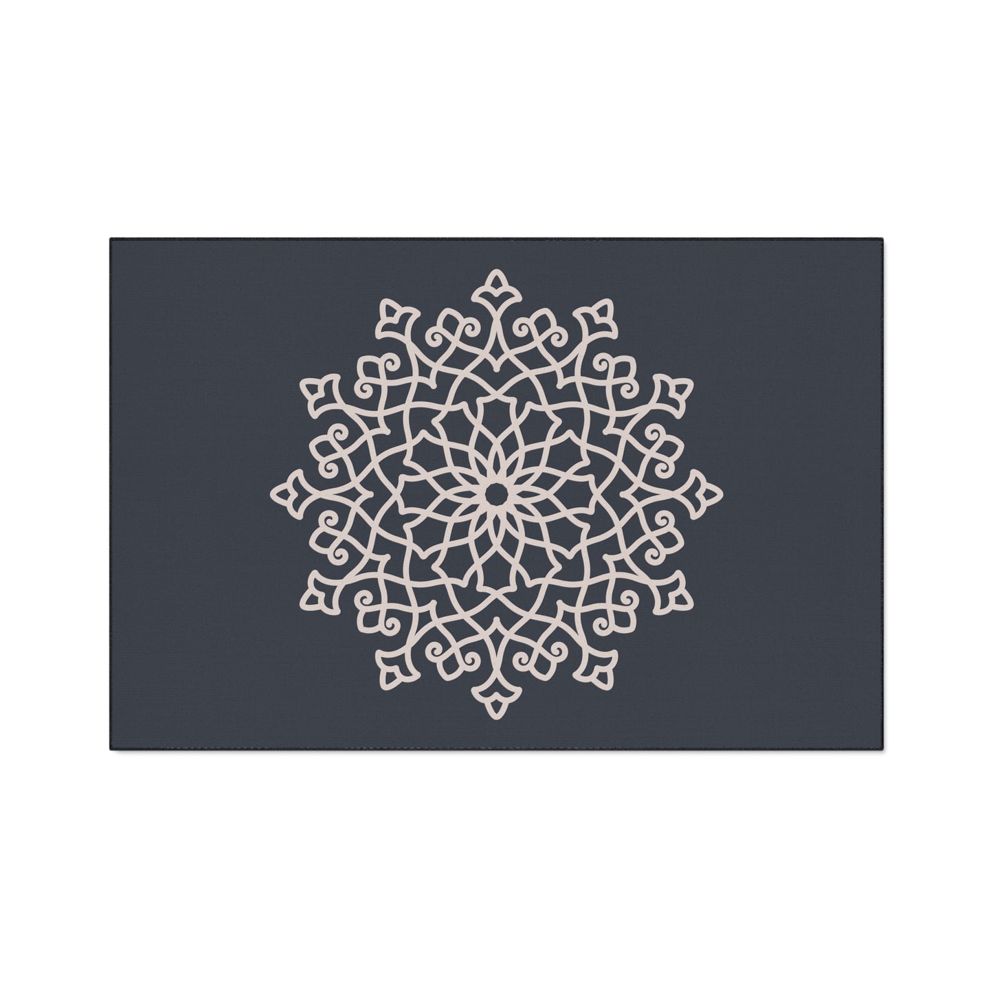 Decorative Heavy Duty Non-Slip Floor Mat Stylish Design Perfect for Entryway Kitchen Décor Grey Geometric Floral Design Rug Bathroom Mat