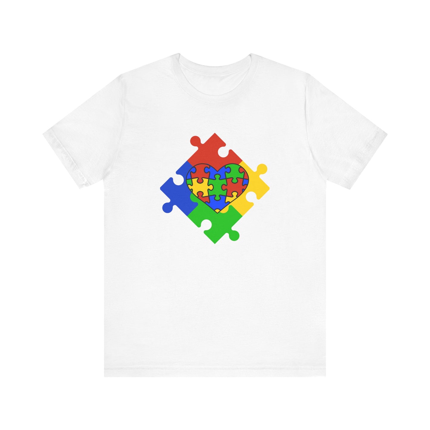 Autism Spectrum Awareness and Love T-Shirt Gift for Teacher Christmas Present Unique Special Needs Gift Unisex Jersey Short Sleeve Tee