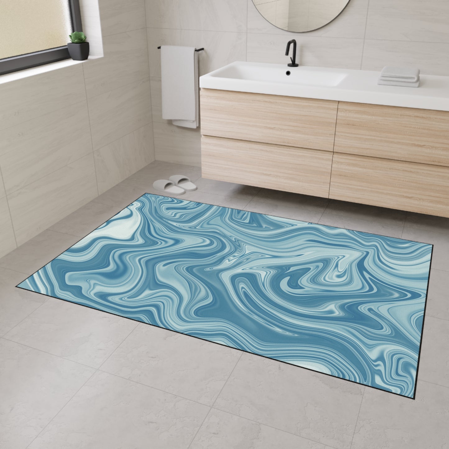 Decorative Heavy Duty Non-Slip Floor Mat Stylish Design Perfect for Entryway Kitchen Décor Garage Rug Coffee Bar Bathroom Floor Door Mat