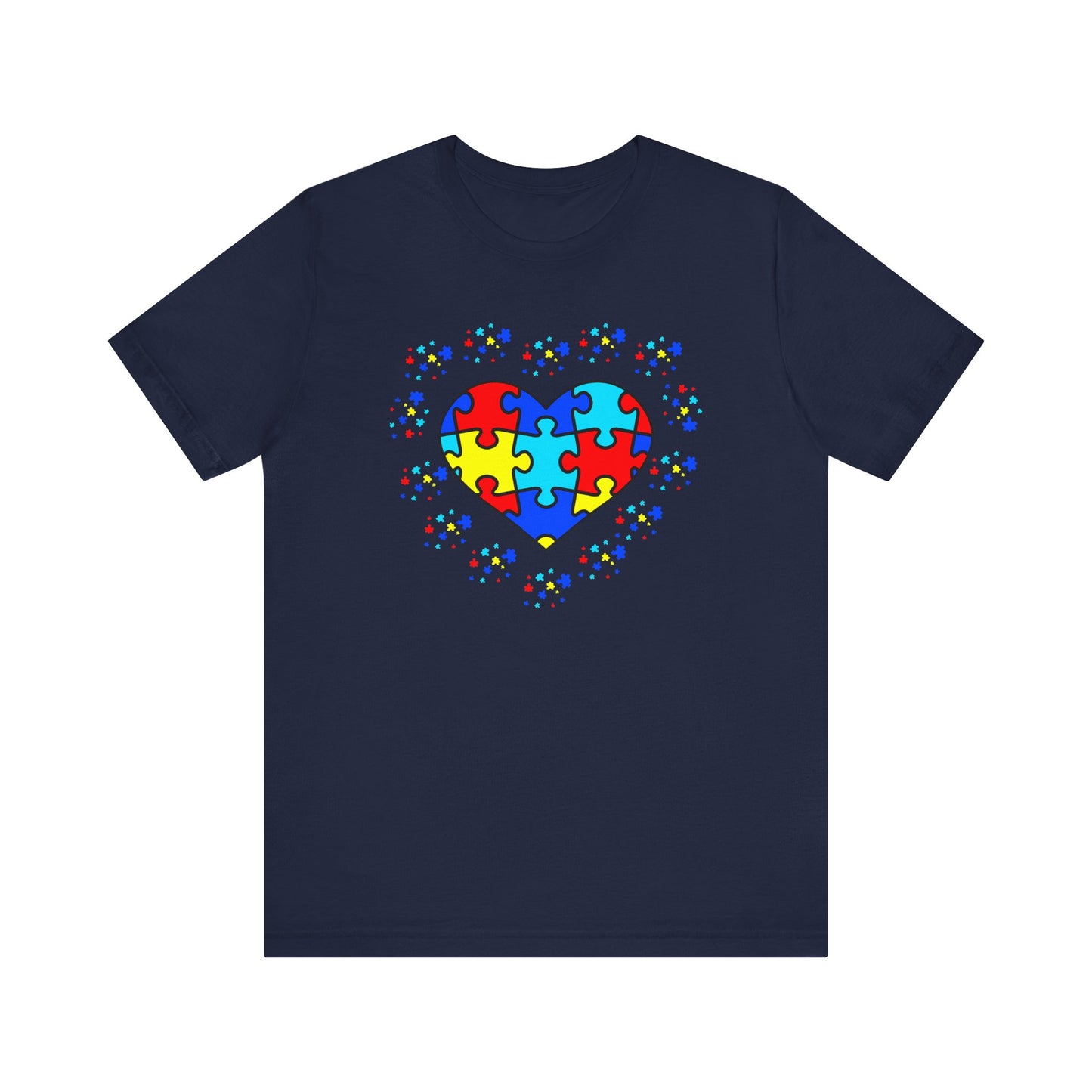 Autism Spectrum Awareness and Love T-Shirt Gift for Teacher Christmas Present Unique Special Needs Gift Unisex Jersey Short Sleeve Tee