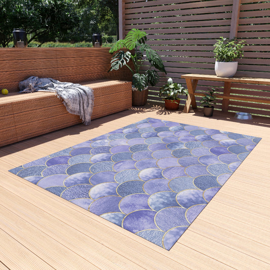 Chenille Outdoor Rug with No-Skid Backing Cozy Outdoor Carpet Patio Decor Gazebo Beachy Rug Pool Area Decor Outdoor Kitchen Carpet