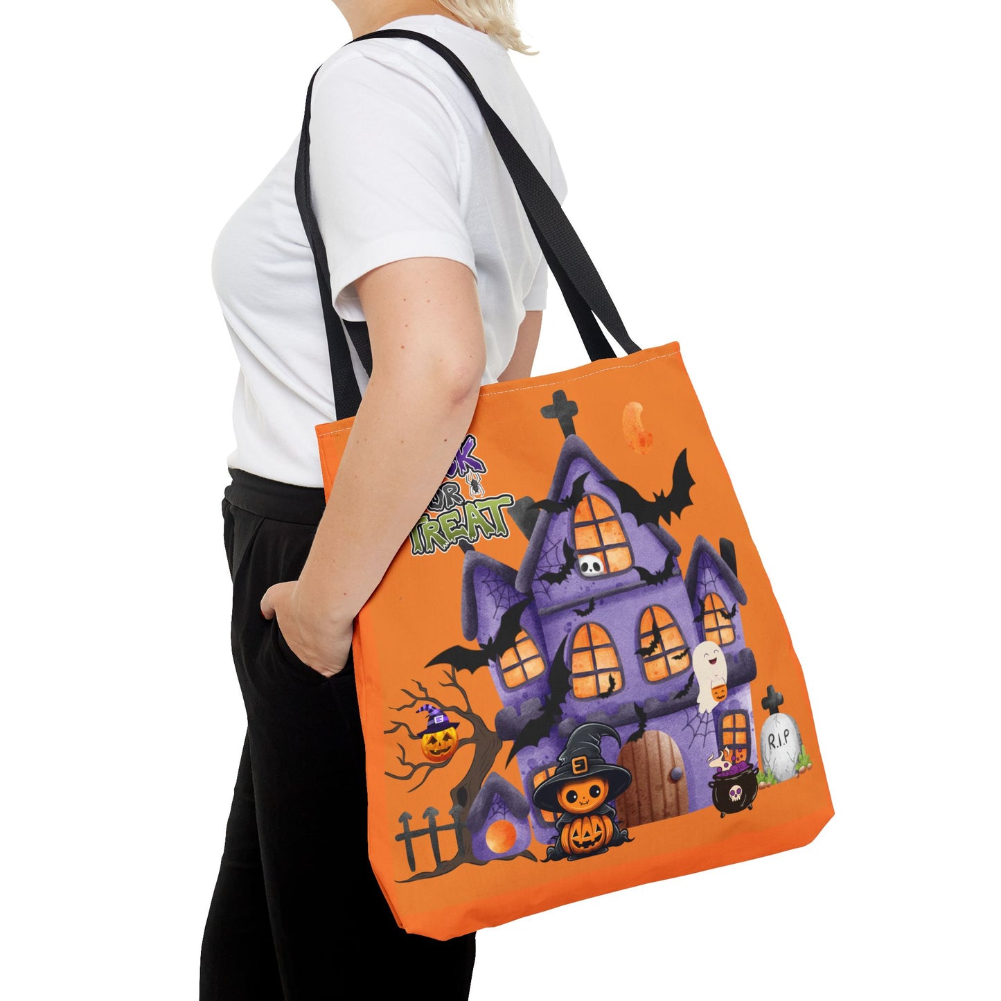 Halloween Tote Bag | Carryall | Grocery Bag | Shopping Bag | Pumpkin | Autumn | Trick or Treat | Candy Bag |