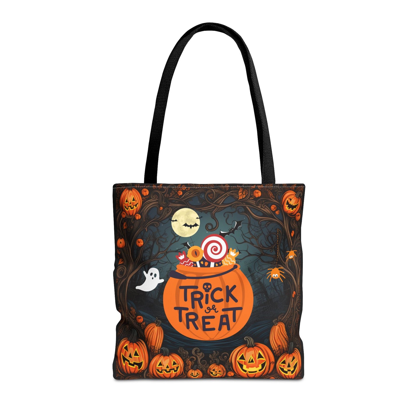 Halloween Tote Bag | Carryall | Grocery Bag | Shopping Bag | Pumpkin | Autumn | Trick or Treat | Candy Bag |