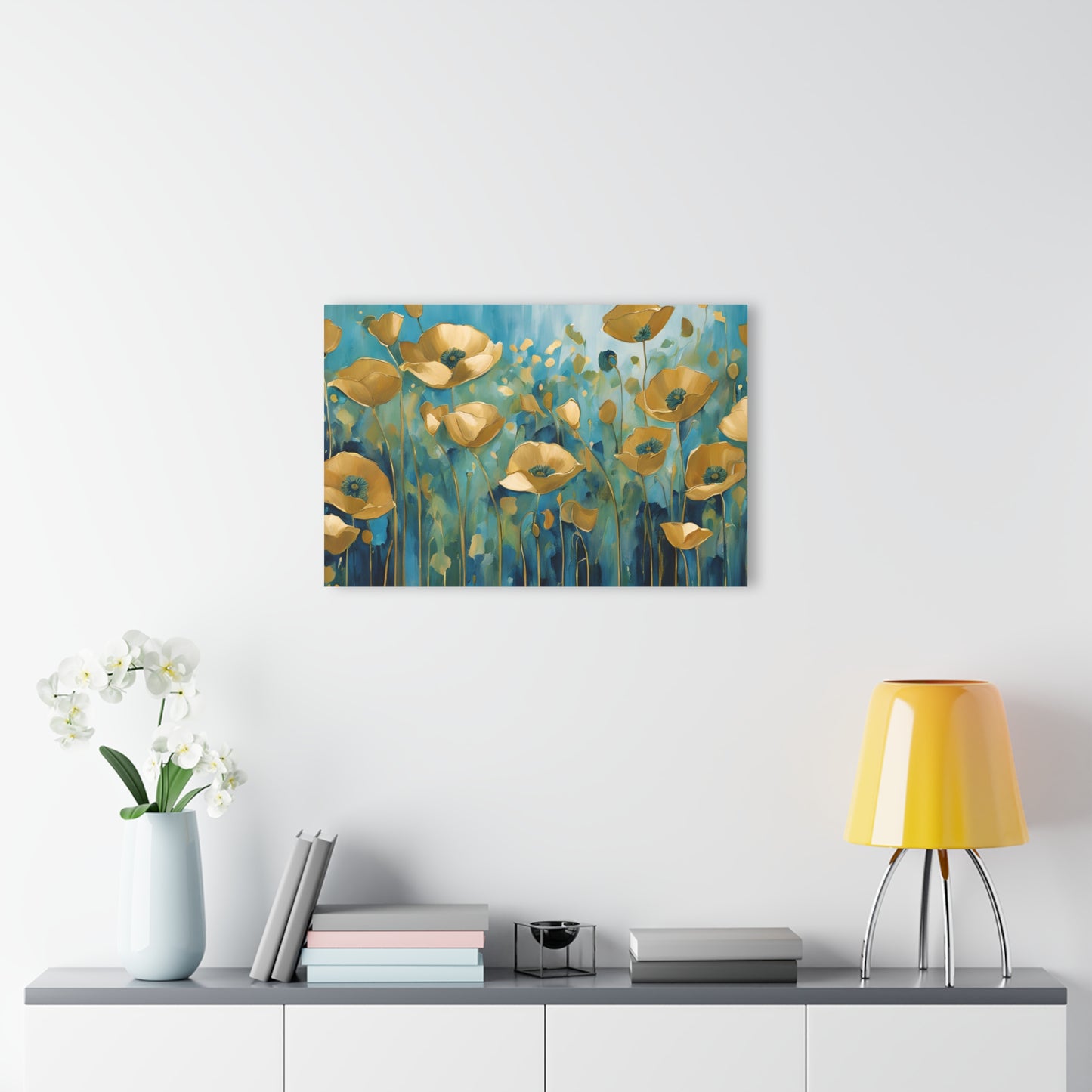 Large Floral Design Acrylic Print with French Cleat Nature Lover Wall Art Flower Lover Gift Outdoors Artwork Modern Garden Home Decor