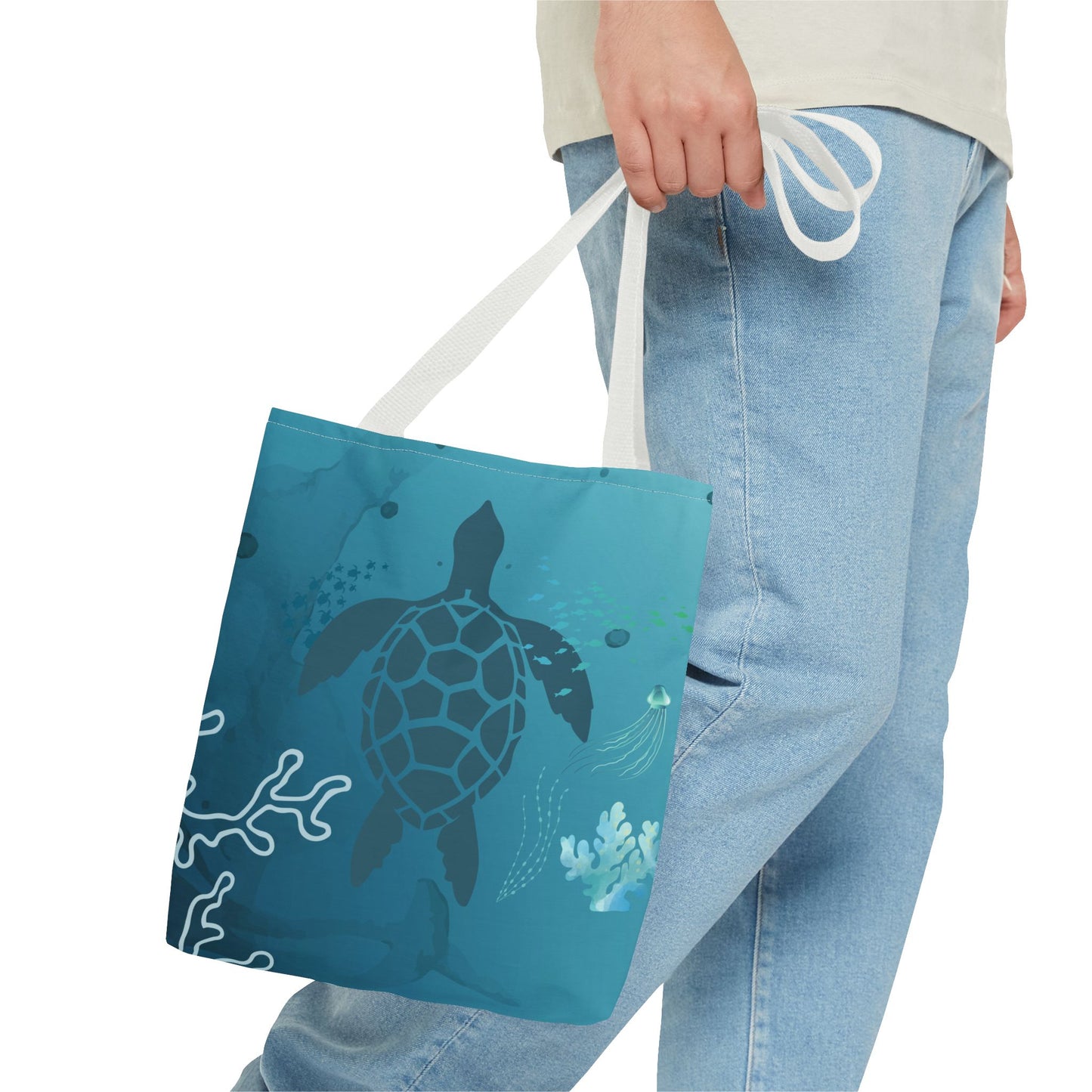 Sea Turtle Tote Bag | Carryall | Grocery Bag | Shopping Bag | Oceanic | Aquatic | Underwater |