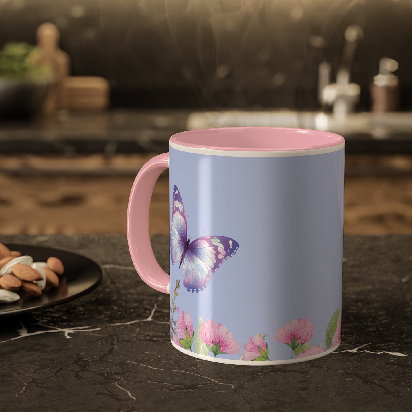 Butterfly Mug | Flowers Mug | Butterfly Gift | Coffee Mug | Tea | Hot Chocolate |