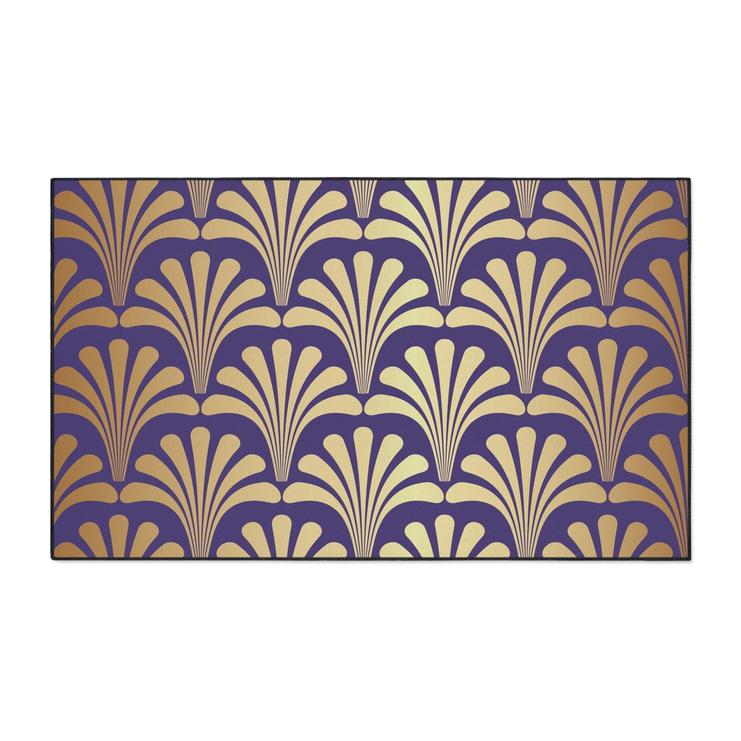 Decorative Heavy Duty Non-Slip Floor Mat Stylish Design Perfect for Entryway Kitchen Décor Purple Geometric Floral Design Rug Bathroom Mat