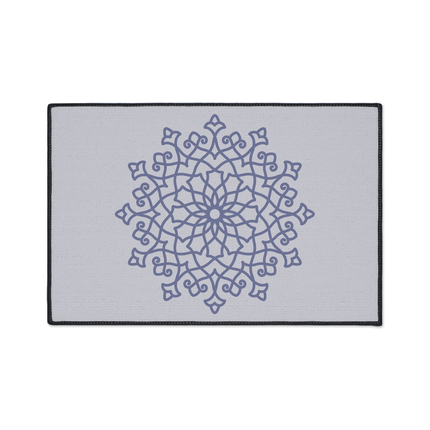 Decorative Heavy Duty Non-Slip Floor Mat Stylish Design Perfect for Entryway Kitchen Décor Grey Geometric Floral Design Rug Bathroom Mat