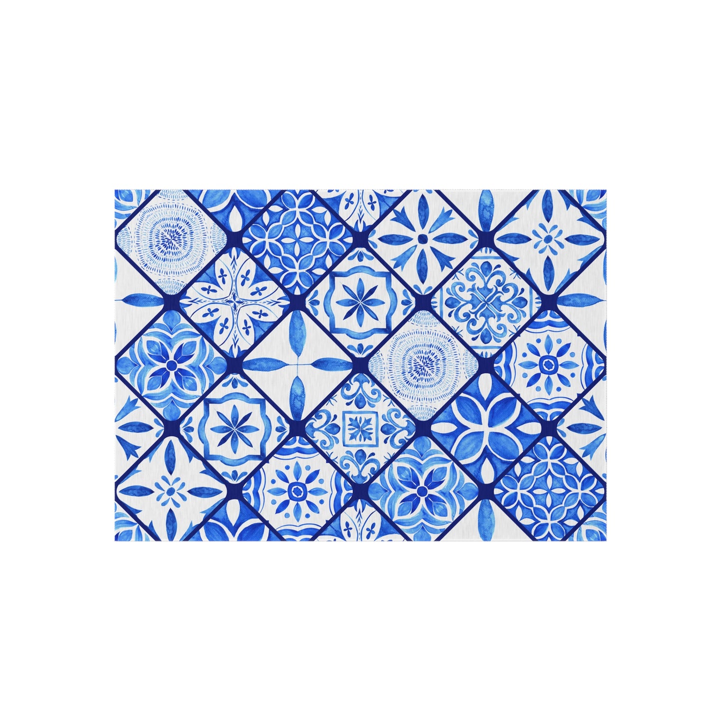 Chenille Print Pattern Outdoor Rug with No-Skid Backing Cozy Outdoor Carpet Patio Decor Gazebo Rug Pool Area Decor Outdoor Kitchen Carpet