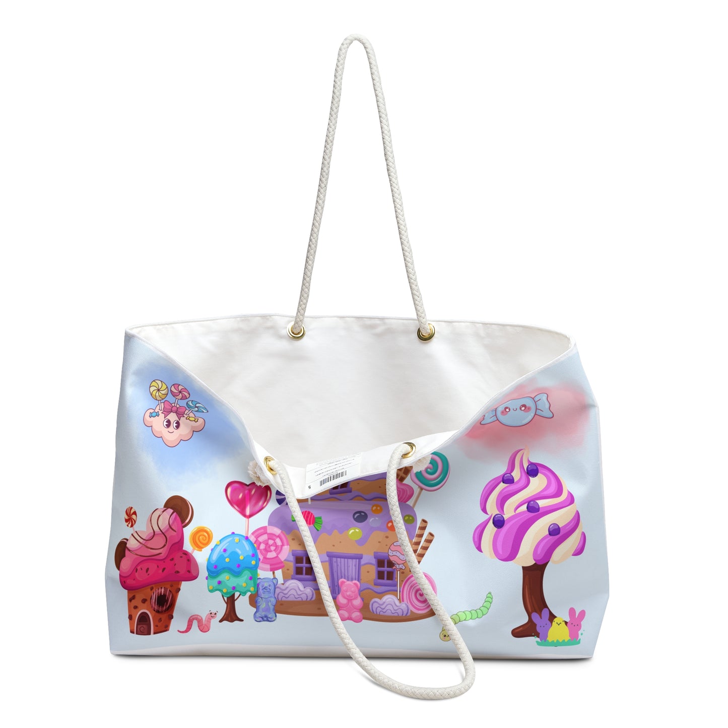 Candy Weekender Tote Bag | Beach Bag | Candy House | Shopping Bag |